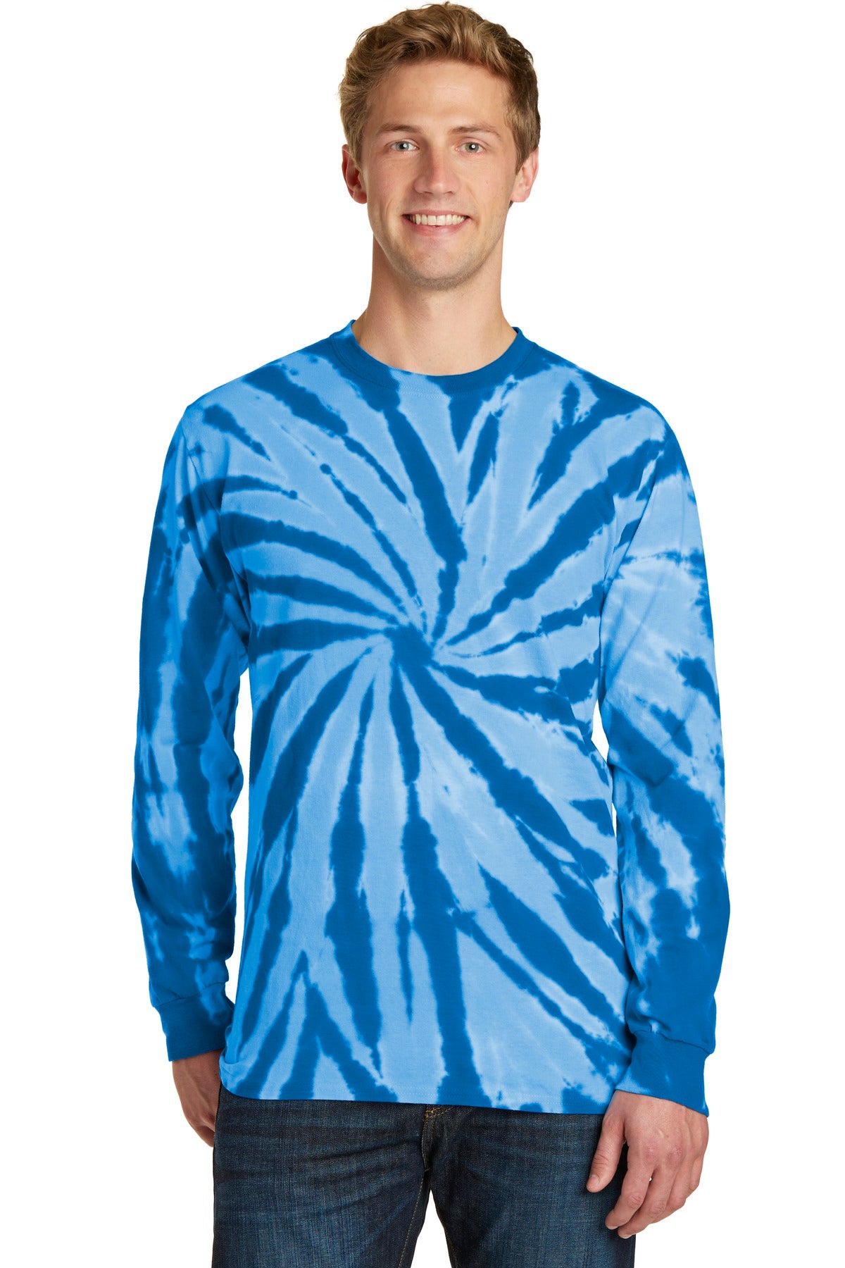 Port & Company Men's Tie-Dye Long Sleeve Tee Mens Apparel Shirts & Tops