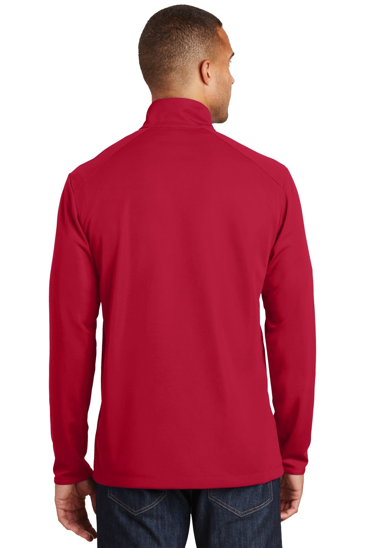 Port Authority Men's Pinpoint Mesh 1/2-Zip. K806 Mens Apparel Sweatshirts & Fleece