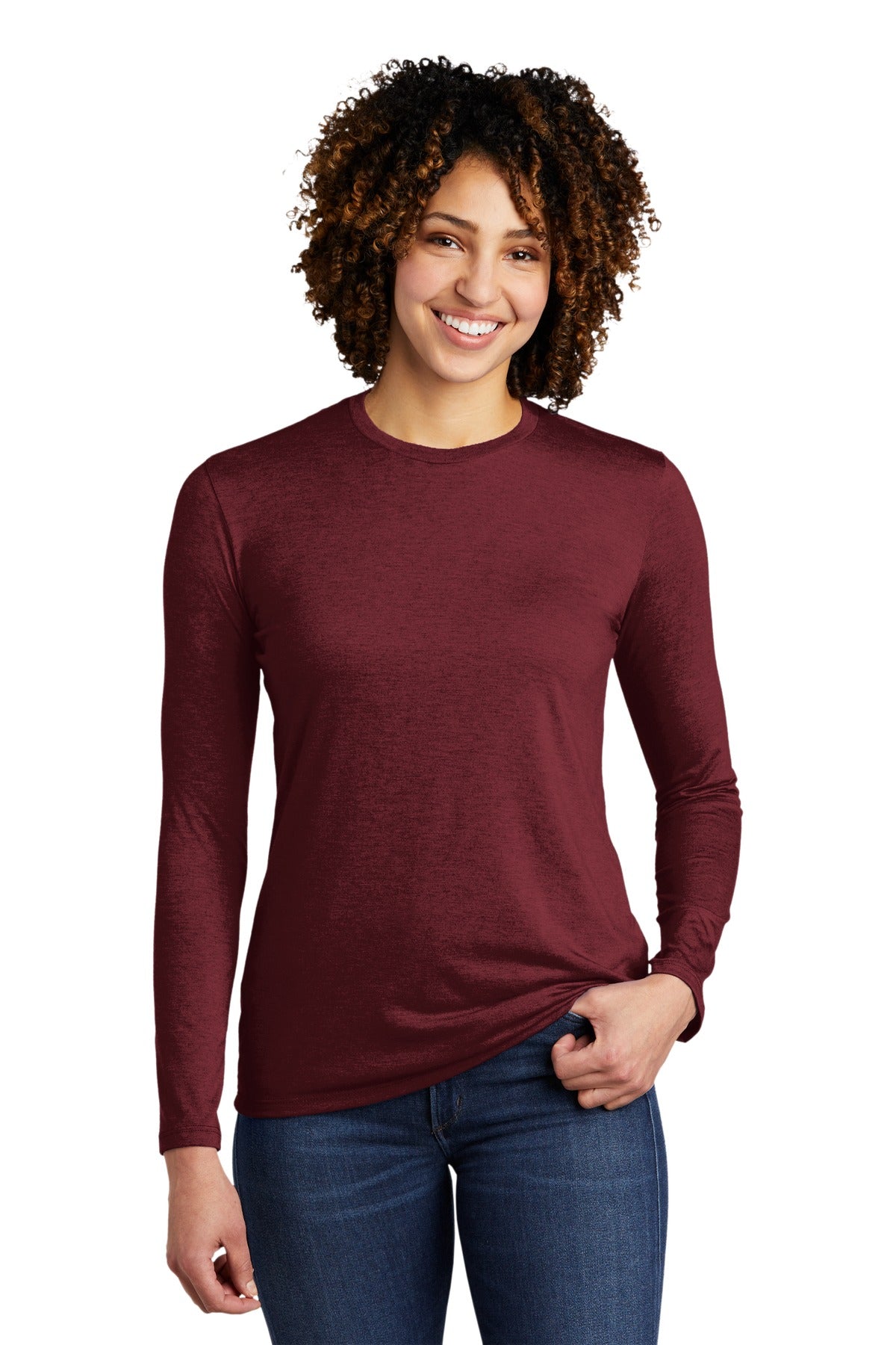 Allmade Women's Tri-Blend Long Sleeve Tee AL6008 Womens Apparel Shirts & Tops