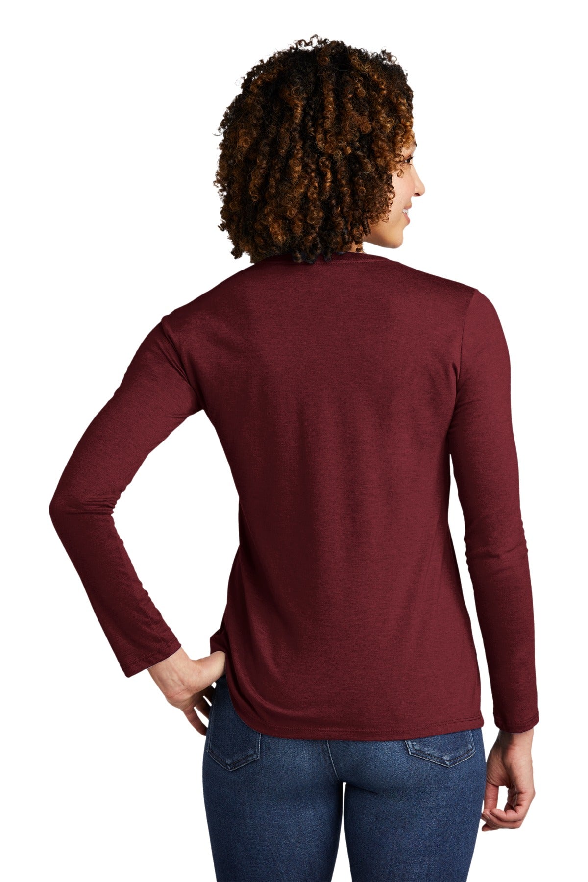 Allmade Women's Tri-Blend Long Sleeve Tee AL6008 Womens Apparel Shirts & Tops