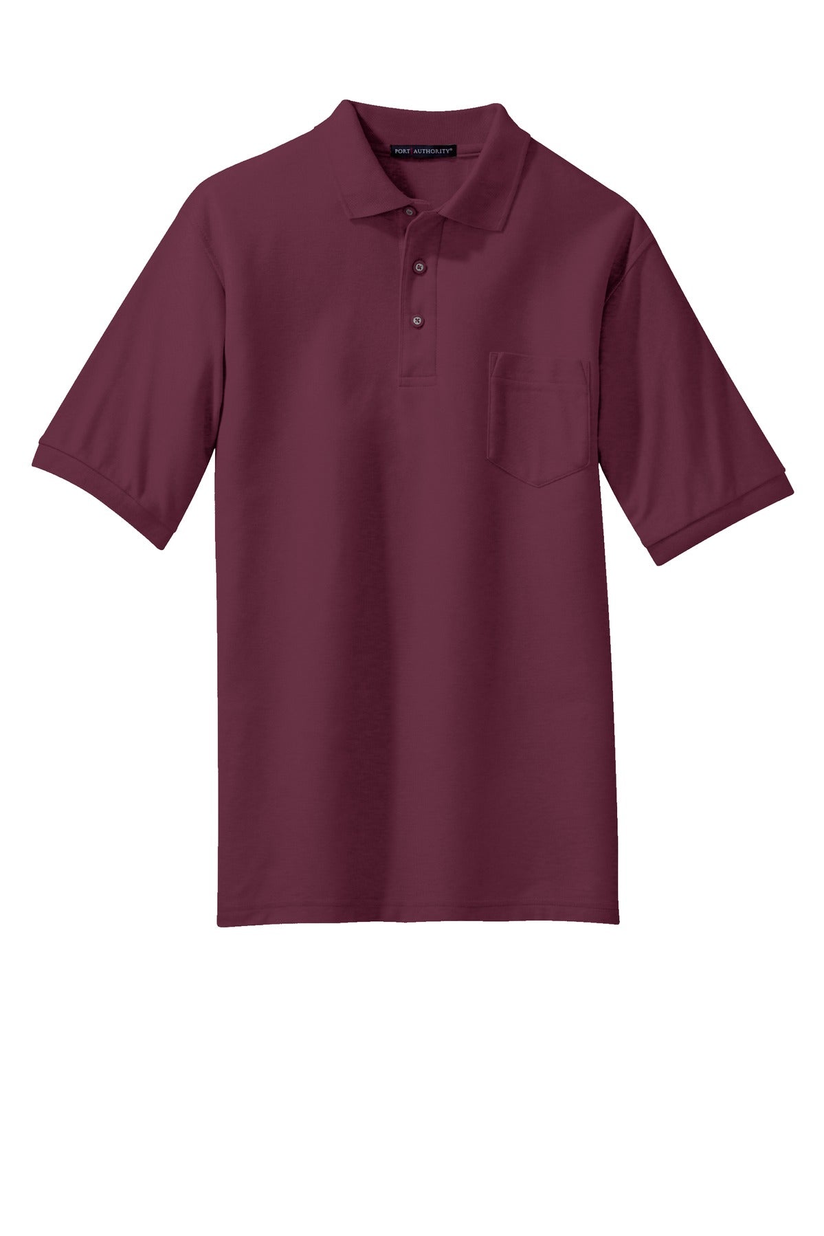 Port Authority Men's Tall Silk Touch Polo with Pocket. TLK500P Mens Apparel Shirts & Tops