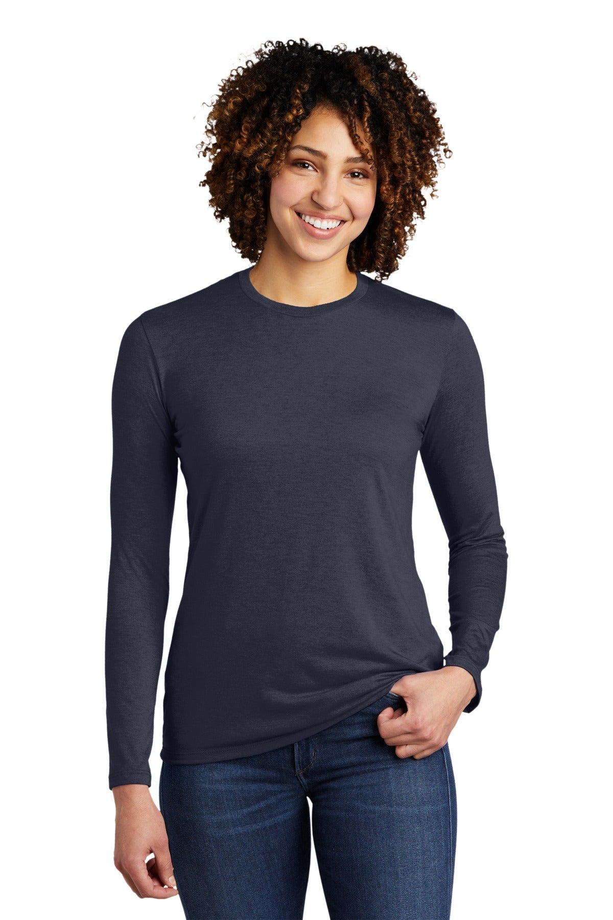 Allmade Women's Tri-Blend Long Sleeve Tee AL6008 Womens Apparel Shirts & Tops