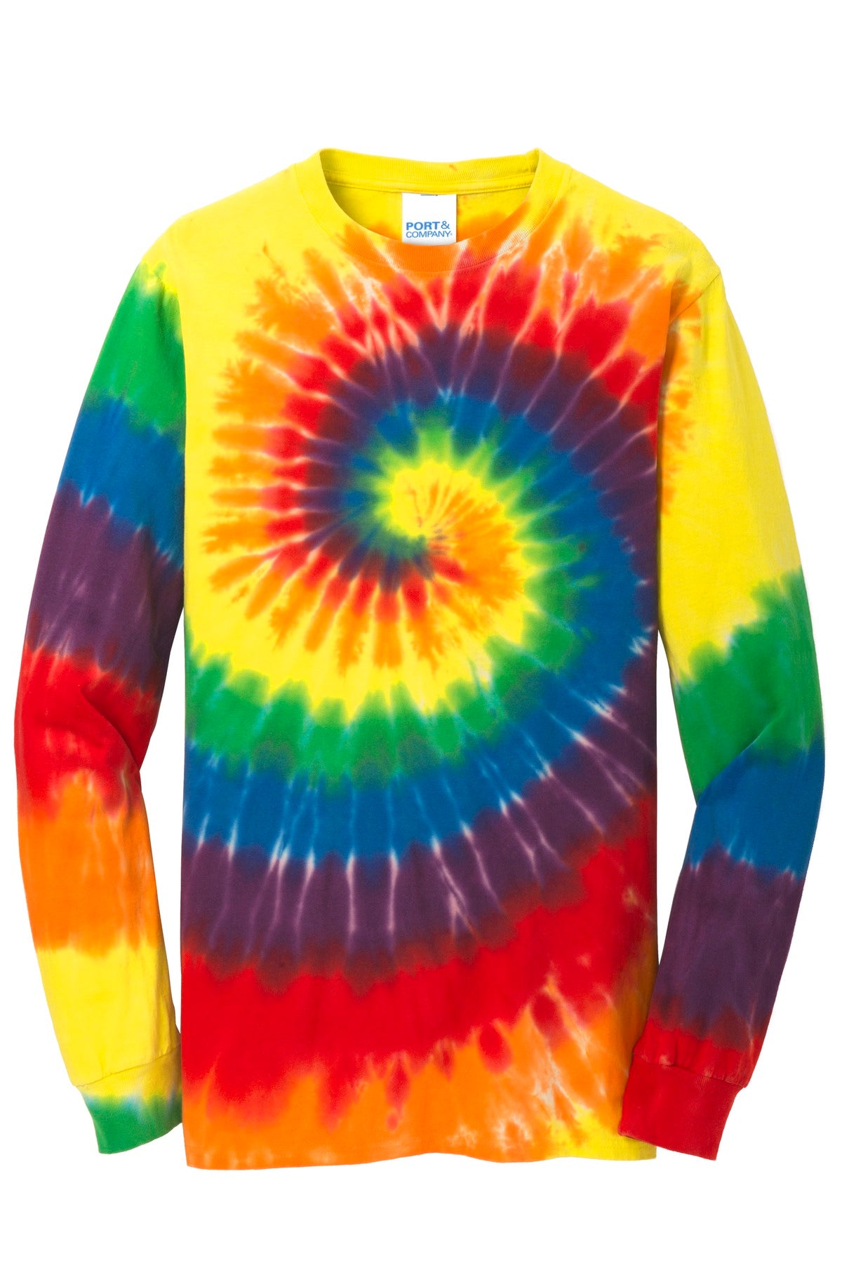 Port & Company Men's Tie-Dye Long Sleeve Tee Mens Apparel Shirts & Tops