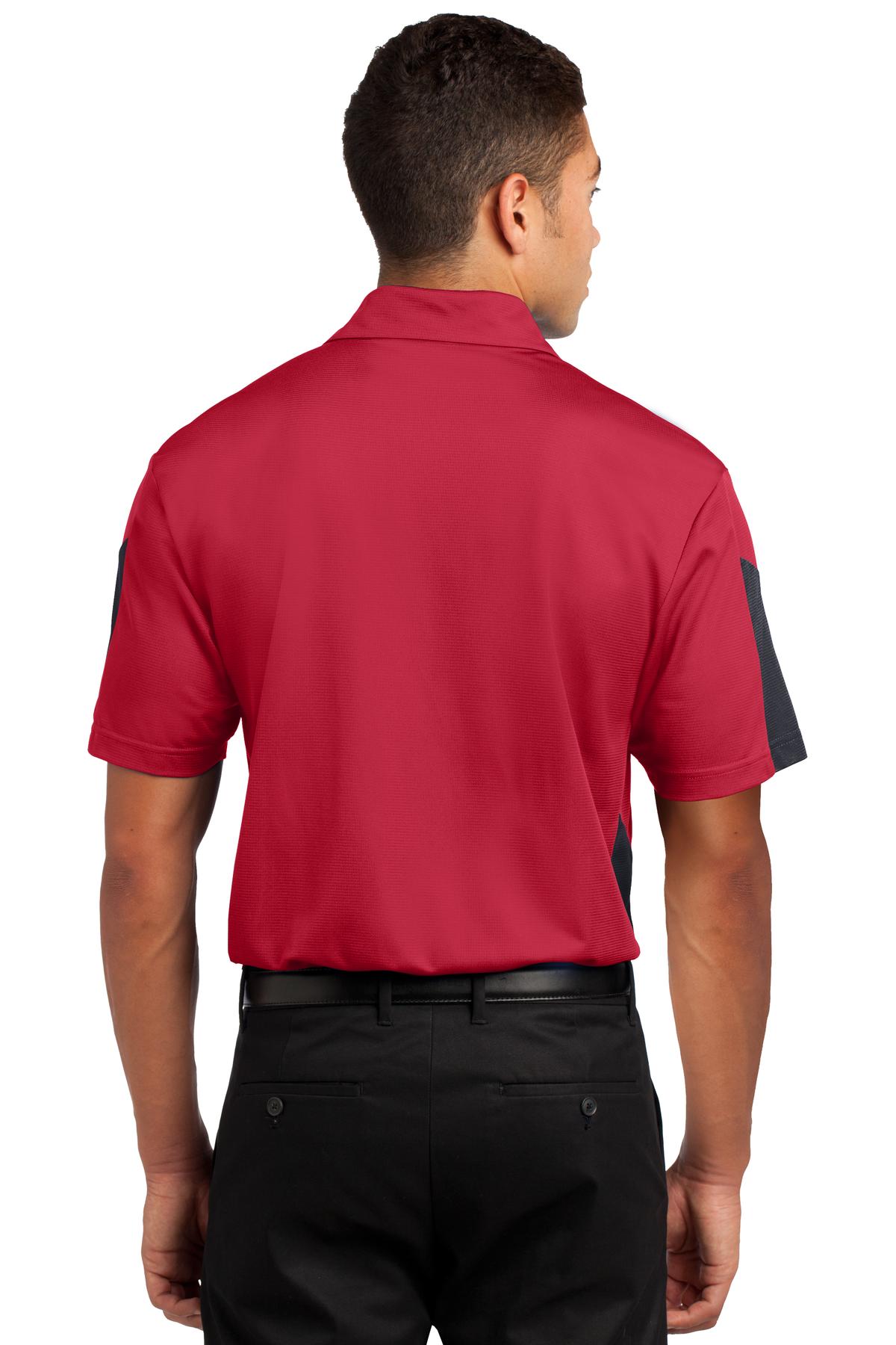 Sport-Tek Men's PosiCharge Active Textured Colorblock Polo Mens Apparel Shirts & Tops
