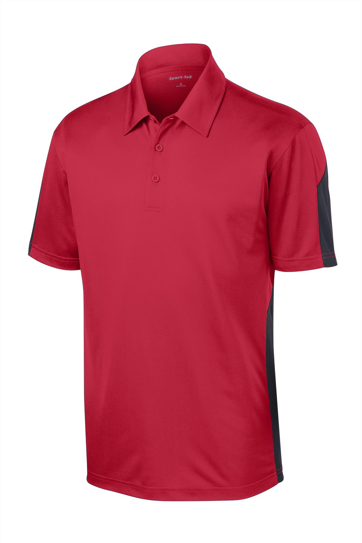 Sport-Tek Men's PosiCharge Active Textured Colorblock Polo Mens Apparel Shirts & Tops
