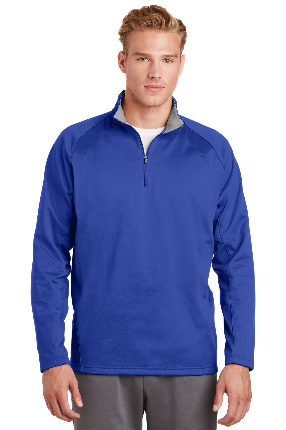 Sport-Tek Men's Sport-Wick Fleece 1/4-Zip Pullover Mens Apparel Sweatshirts & Fleece