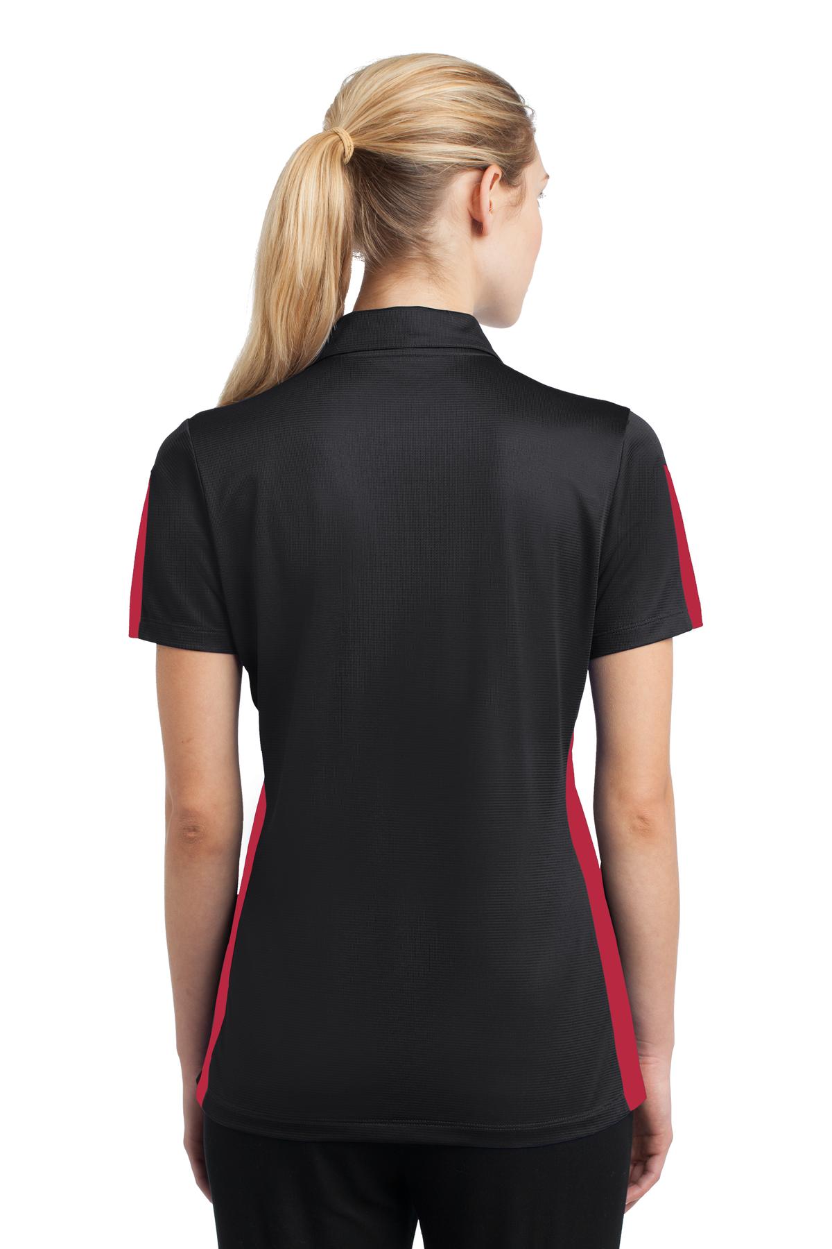 Sport-Tek Women's PosiCharge Active Textured Colorblock Polo LST695 Womens Apparel Shirts & Tops
