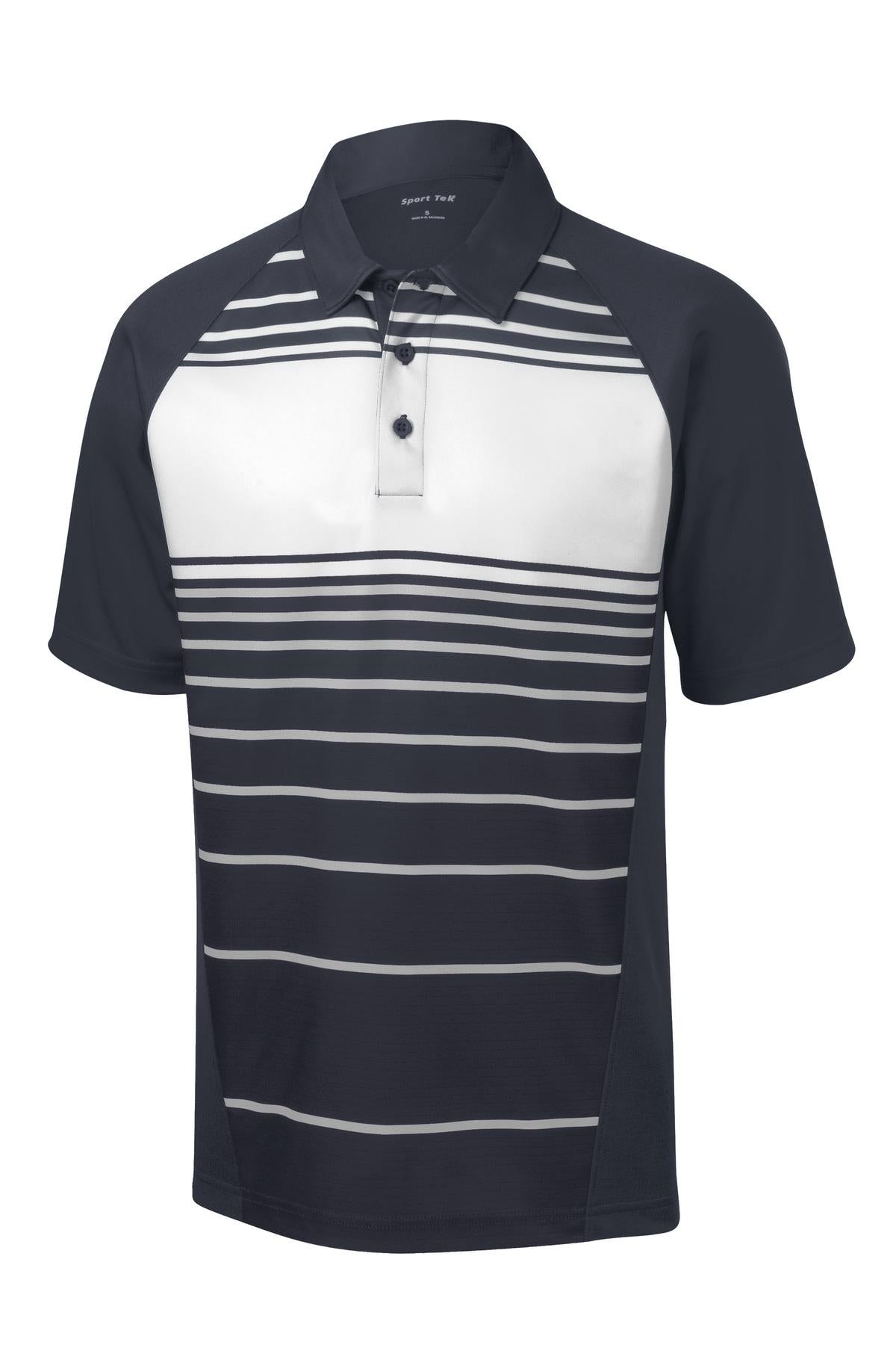 Sport-Tek Men's Dry Zone Sublimated Stripe Polo Mens Apparel Shirts & Tops