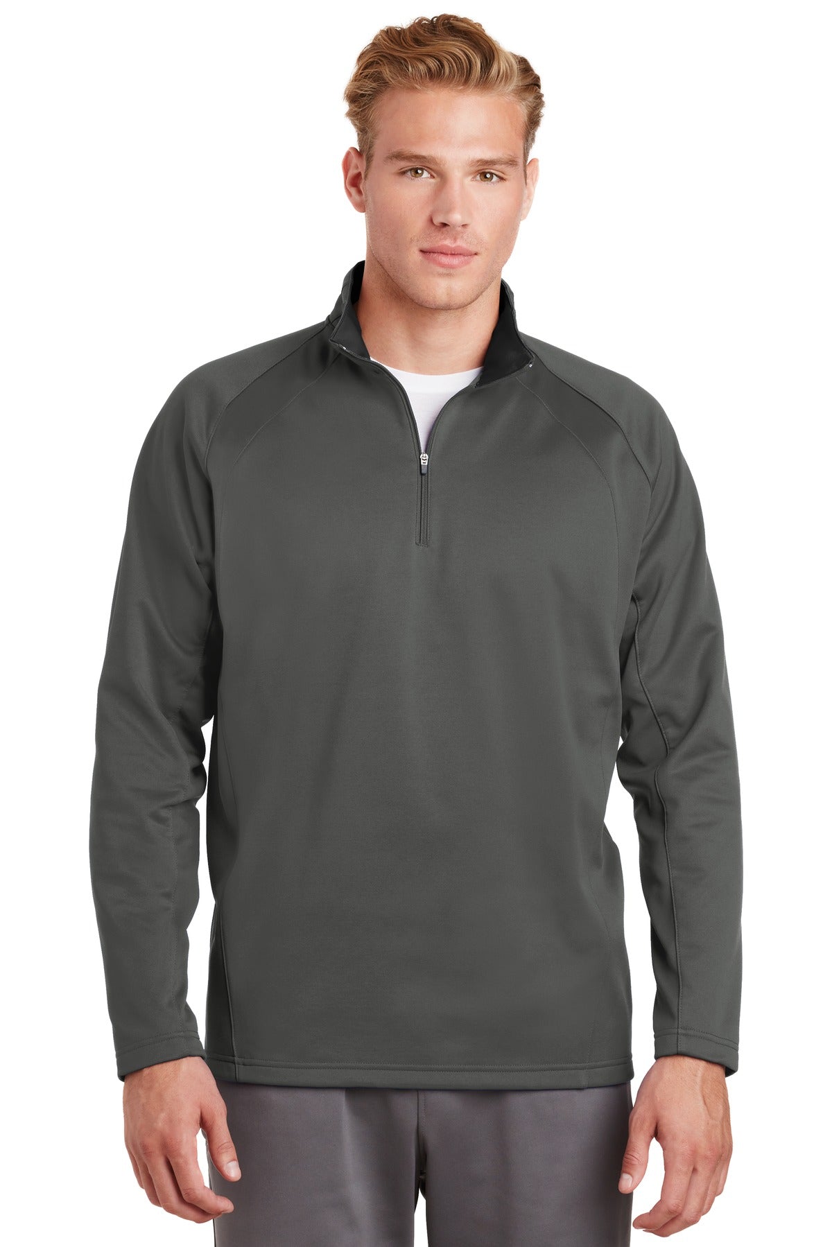 Sport-Tek Men's Sport-Wick Fleece 1/4-Zip Pullover Mens Apparel Sweatshirts & Fleece