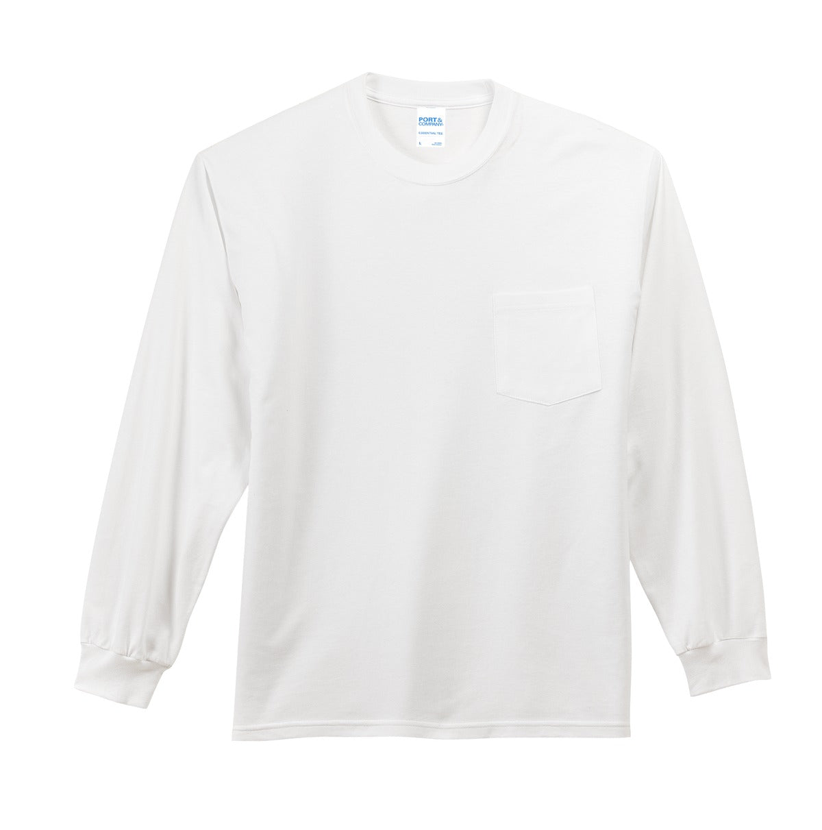 Port & Company Men's Tall Long Sleeve Essential Pocket Tee Mens Apparel Shirts & Tops