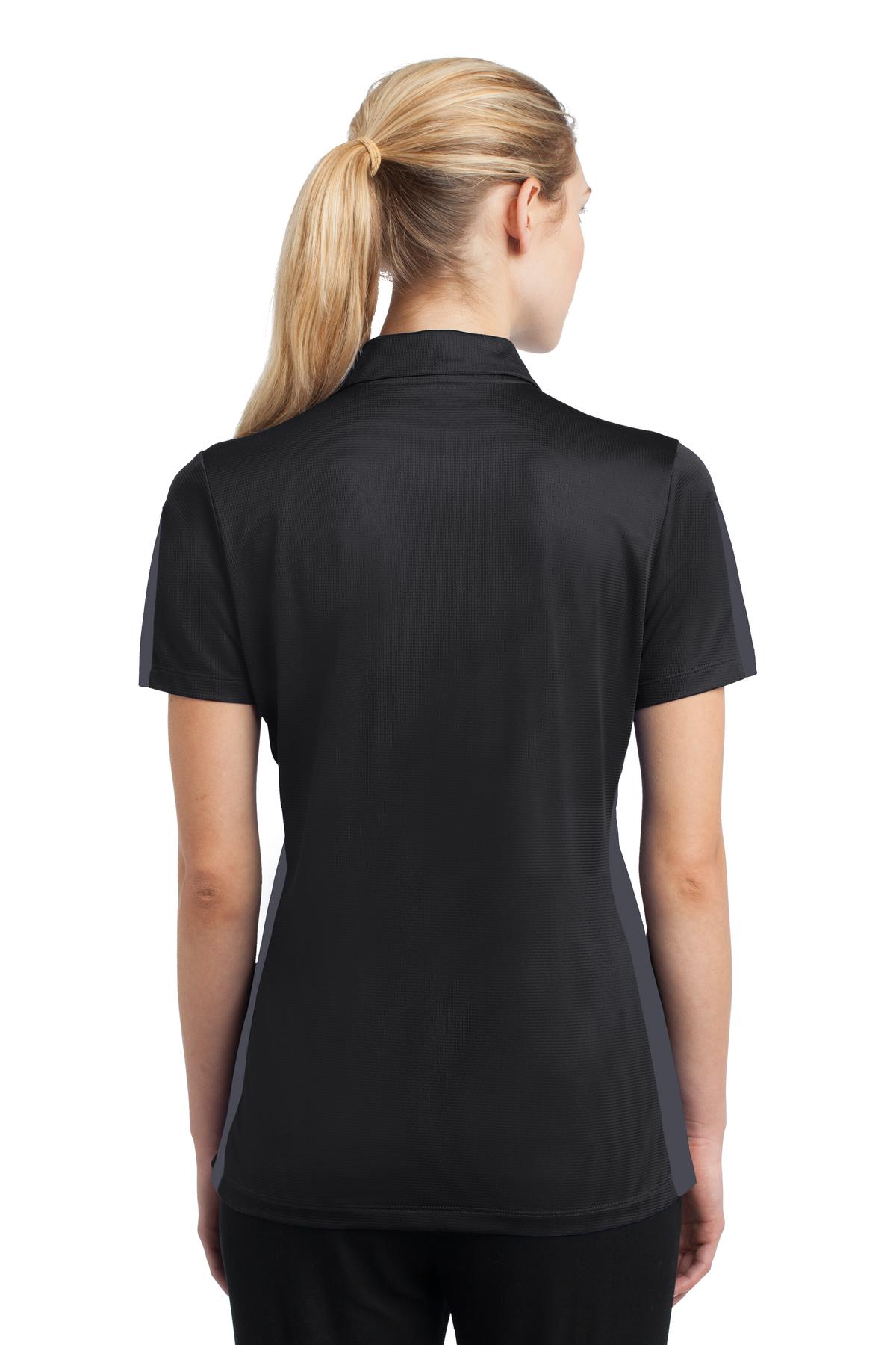 Sport-Tek Women's PosiCharge Active Textured Colorblock Polo LST695 Womens Apparel Shirts & Tops