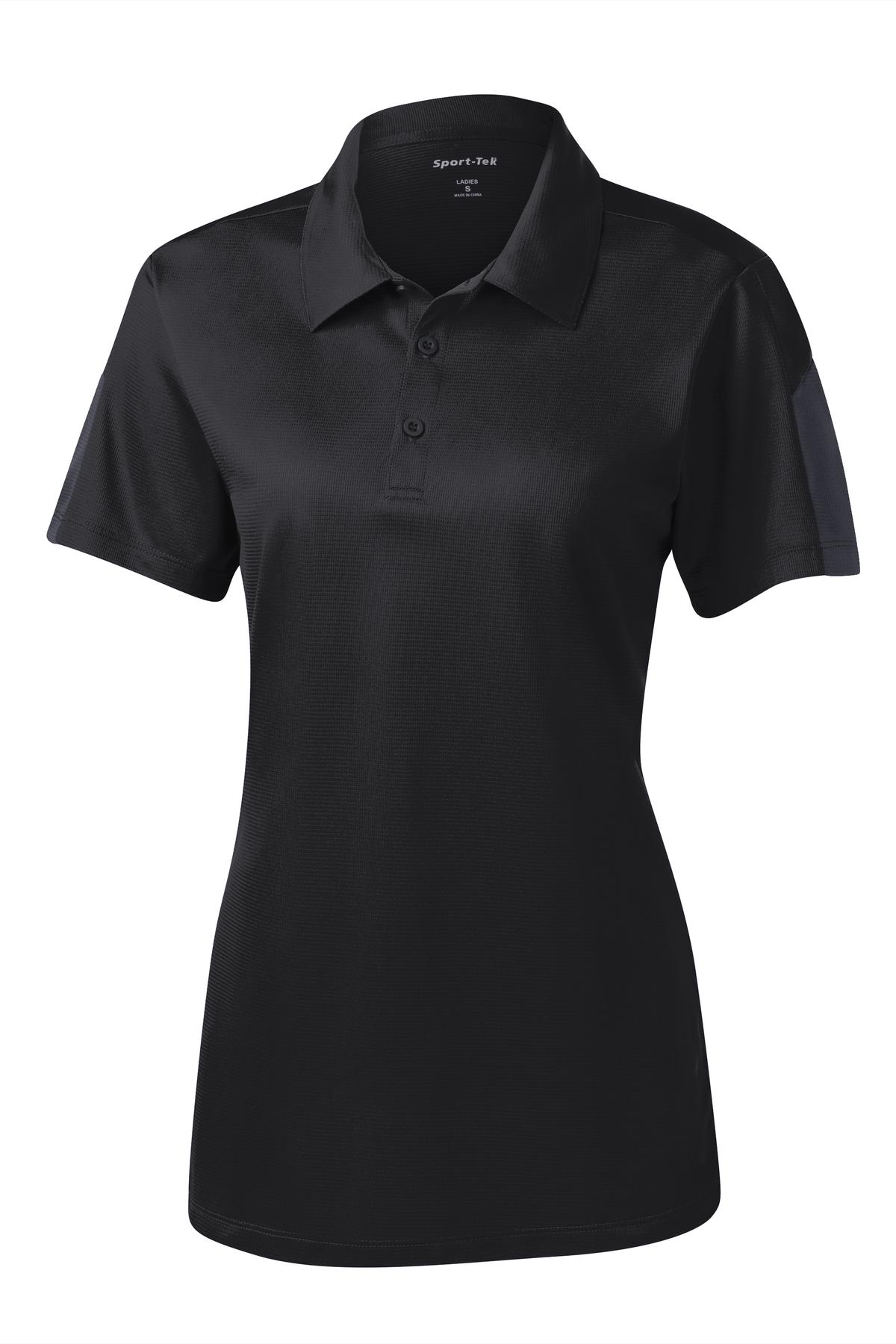 Sport-Tek Women's PosiCharge Active Textured Colorblock Polo LST695 Womens Apparel Shirts & Tops
