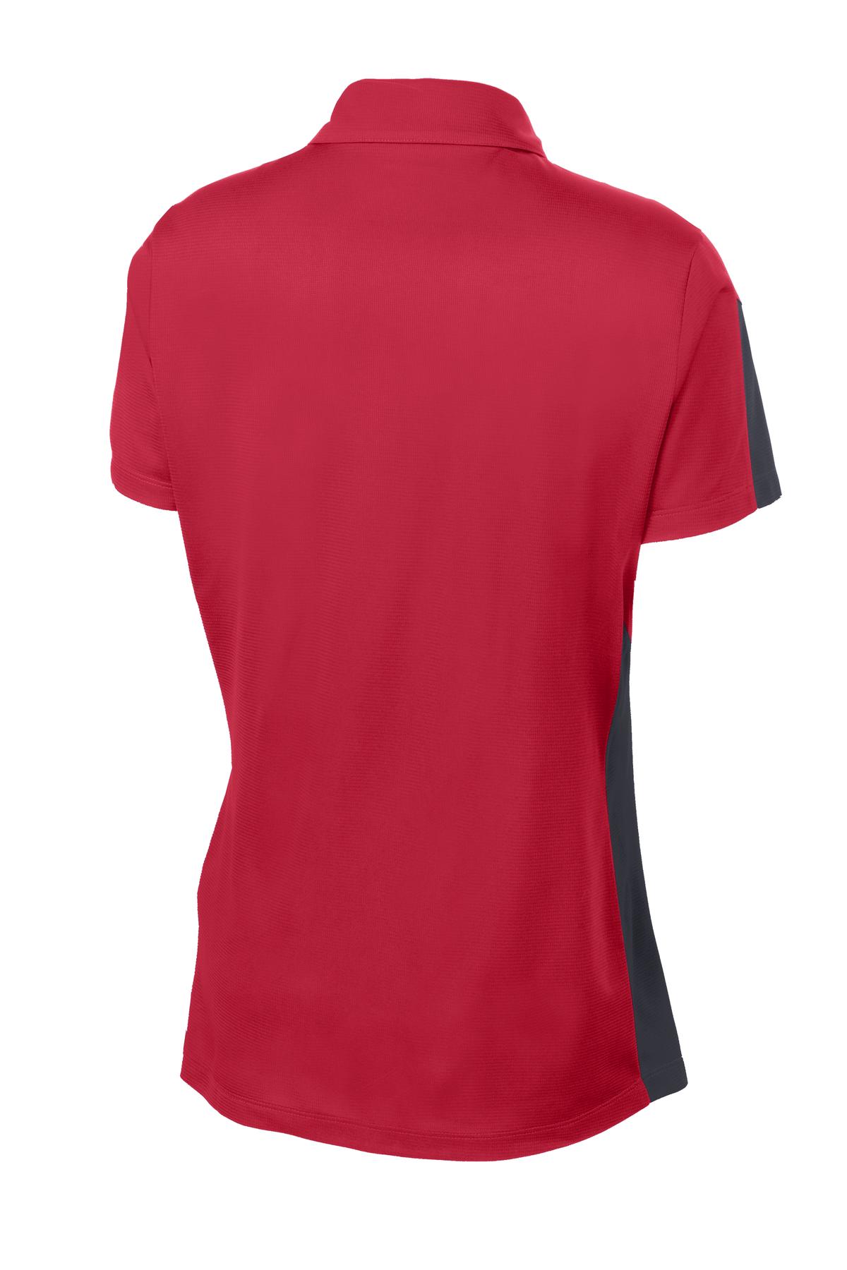 Sport-Tek Women's PosiCharge Active Textured Colorblock Polo LST695 Womens Apparel Shirts & Tops