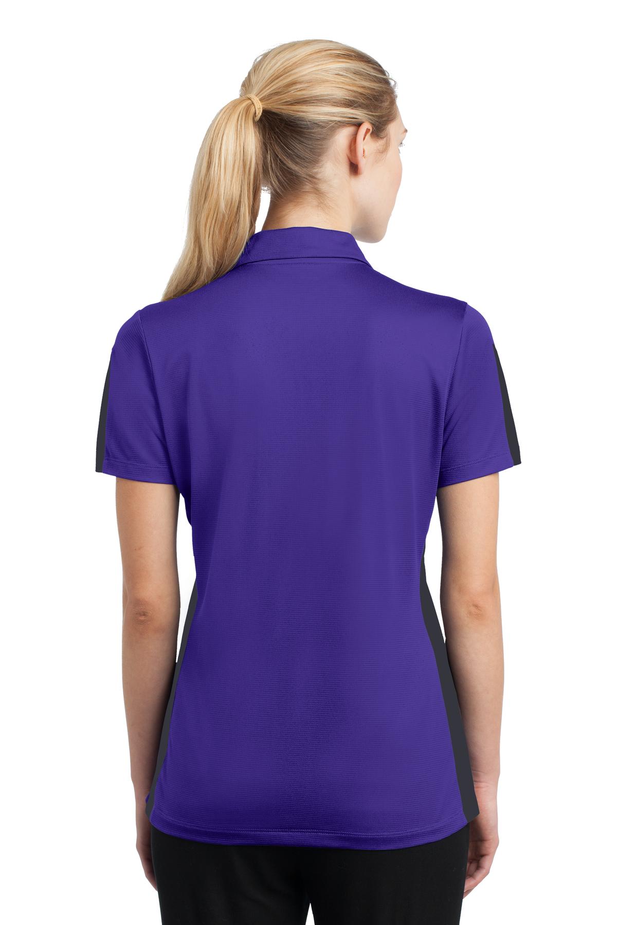 Sport-Tek Women's PosiCharge Active Textured Colorblock Polo LST695 Womens Apparel Shirts & Tops