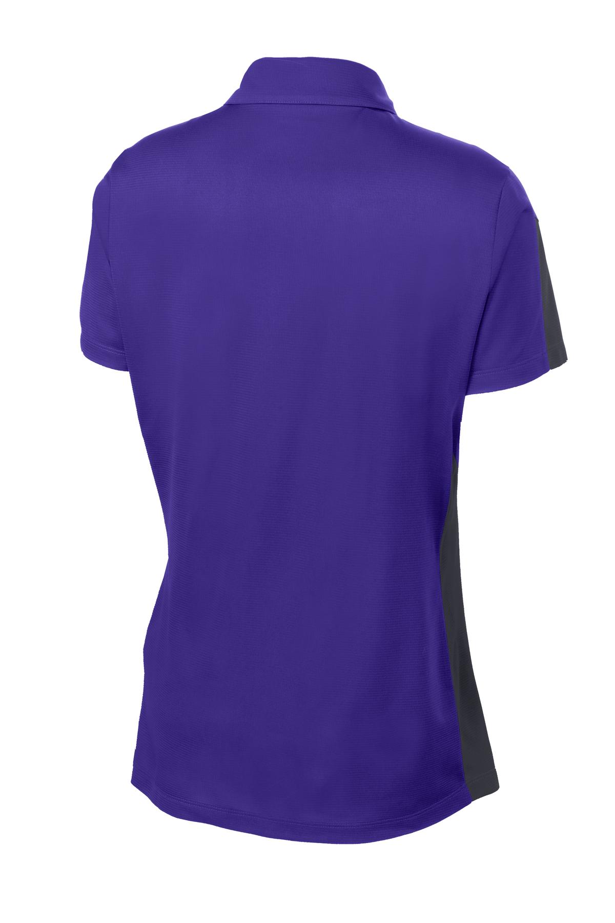Sport-Tek Women's PosiCharge Active Textured Colorblock Polo LST695 Womens Apparel Shirts & Tops