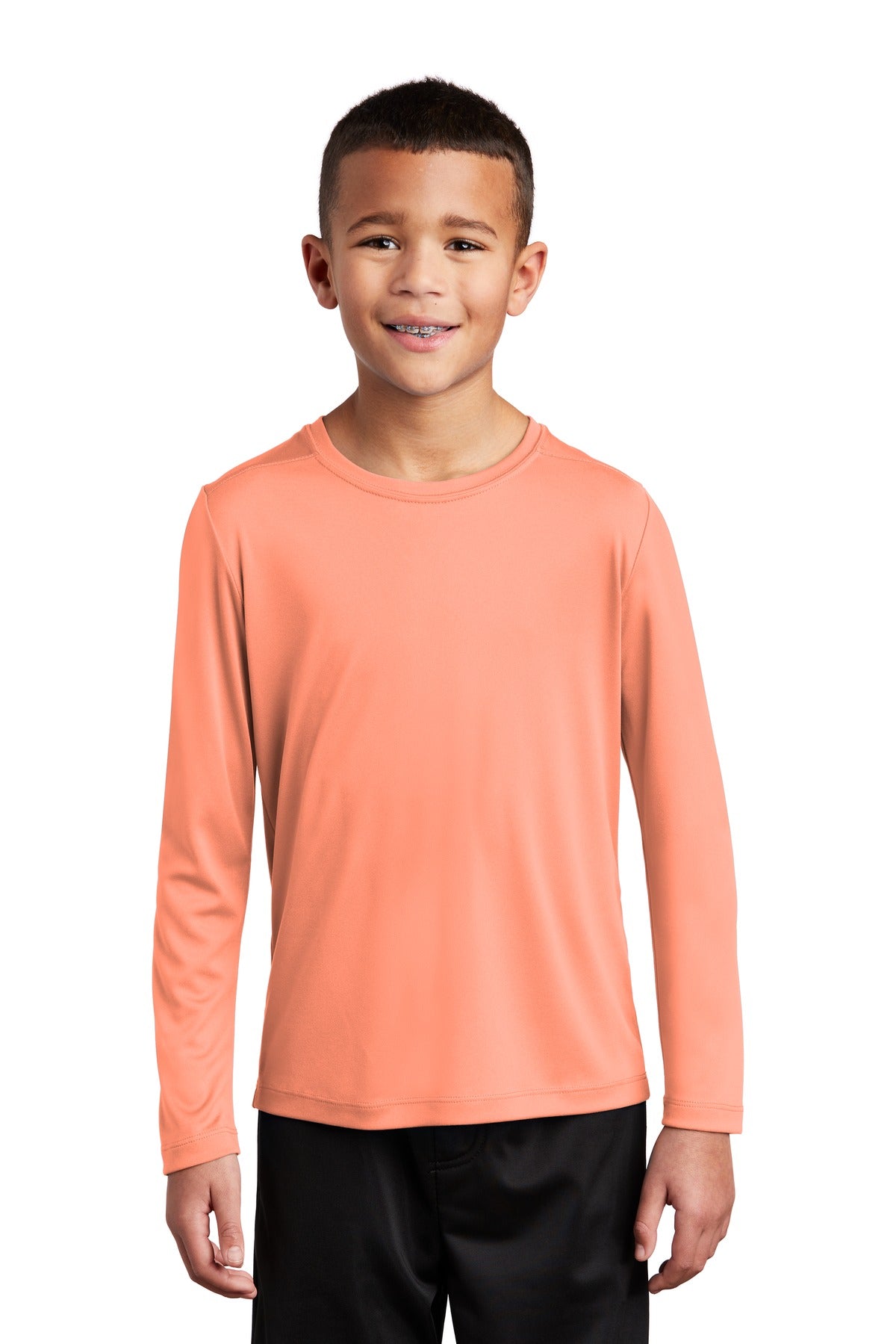 Sport-Tek Youth Posi-UV Pro Long Sleeve Tee YST420IS Youth Apparel Shirts & Tops