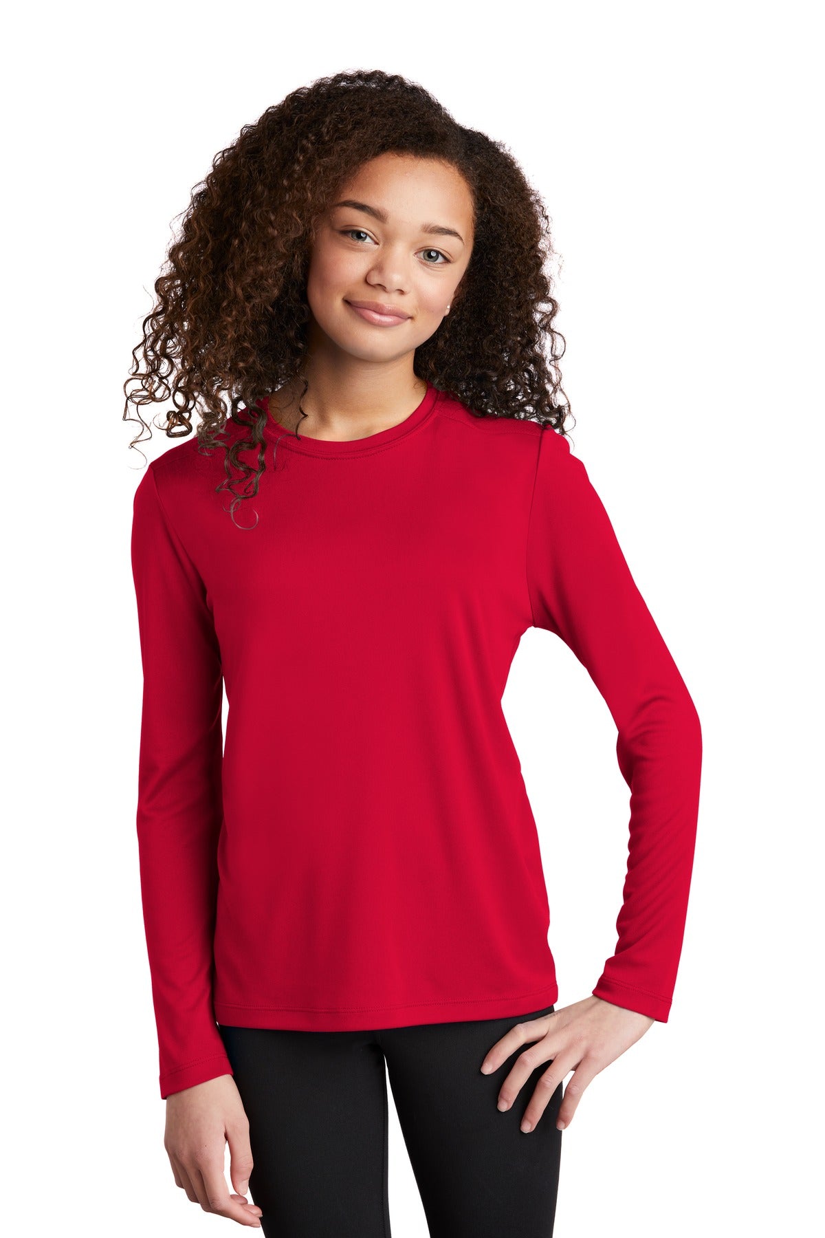 Sport-Tek Youth Posi-UV Pro Long Sleeve Tee YST420IS Youth Apparel Shirts & Tops