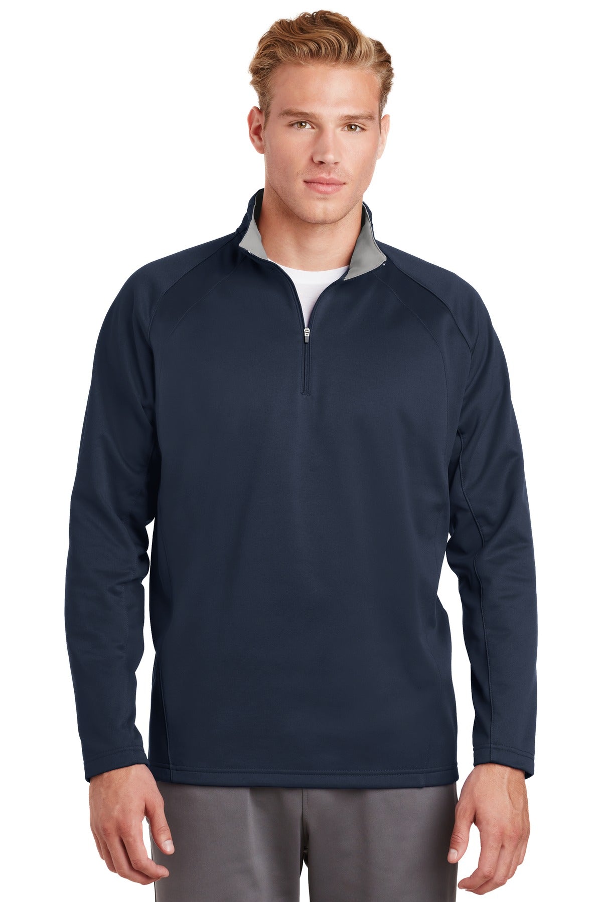 Sport-Tek Men's Sport-Wick Fleece 1/4-Zip Pullover Mens Apparel Sweatshirts & Fleece