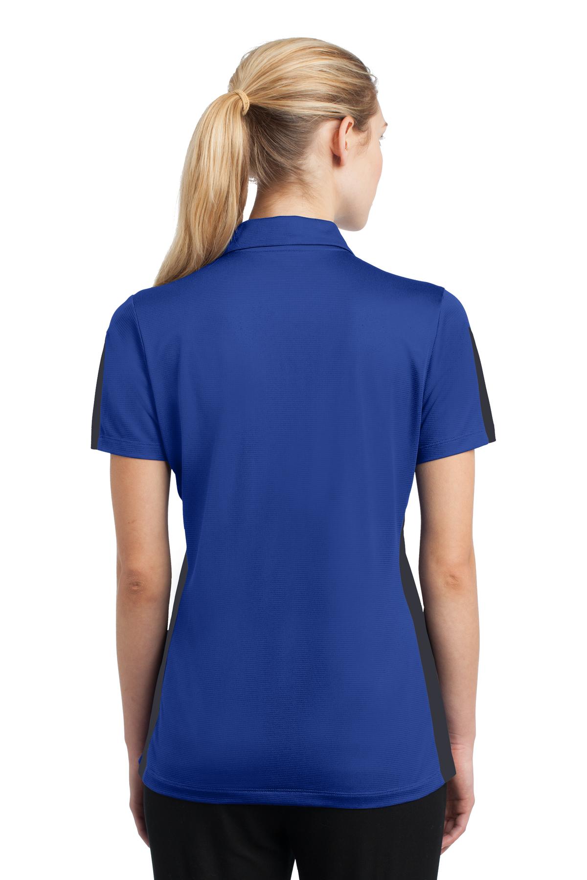 Sport-Tek Women's PosiCharge Active Textured Colorblock Polo LST695 Womens Apparel Shirts & Tops