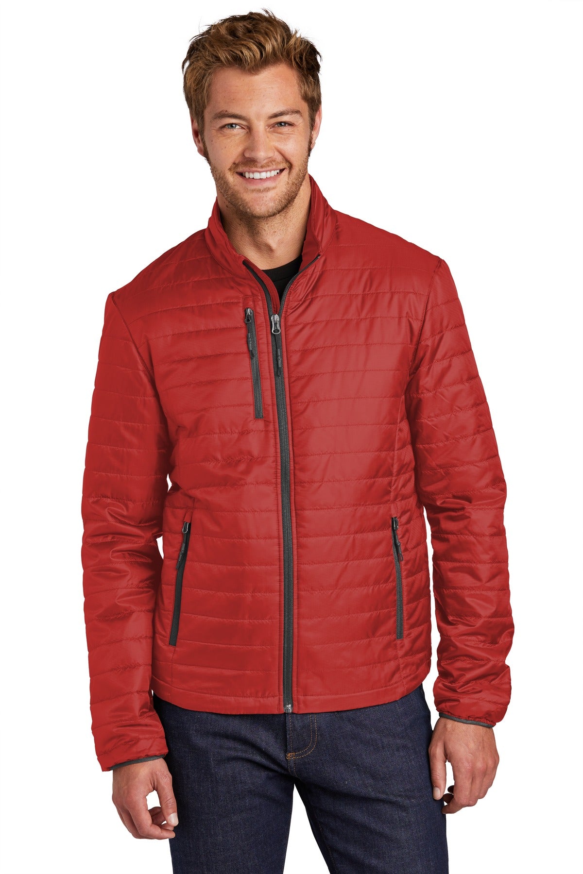 Port Authority Packable Puffy Jacket J850 Mens Apparel Jackets & Vests