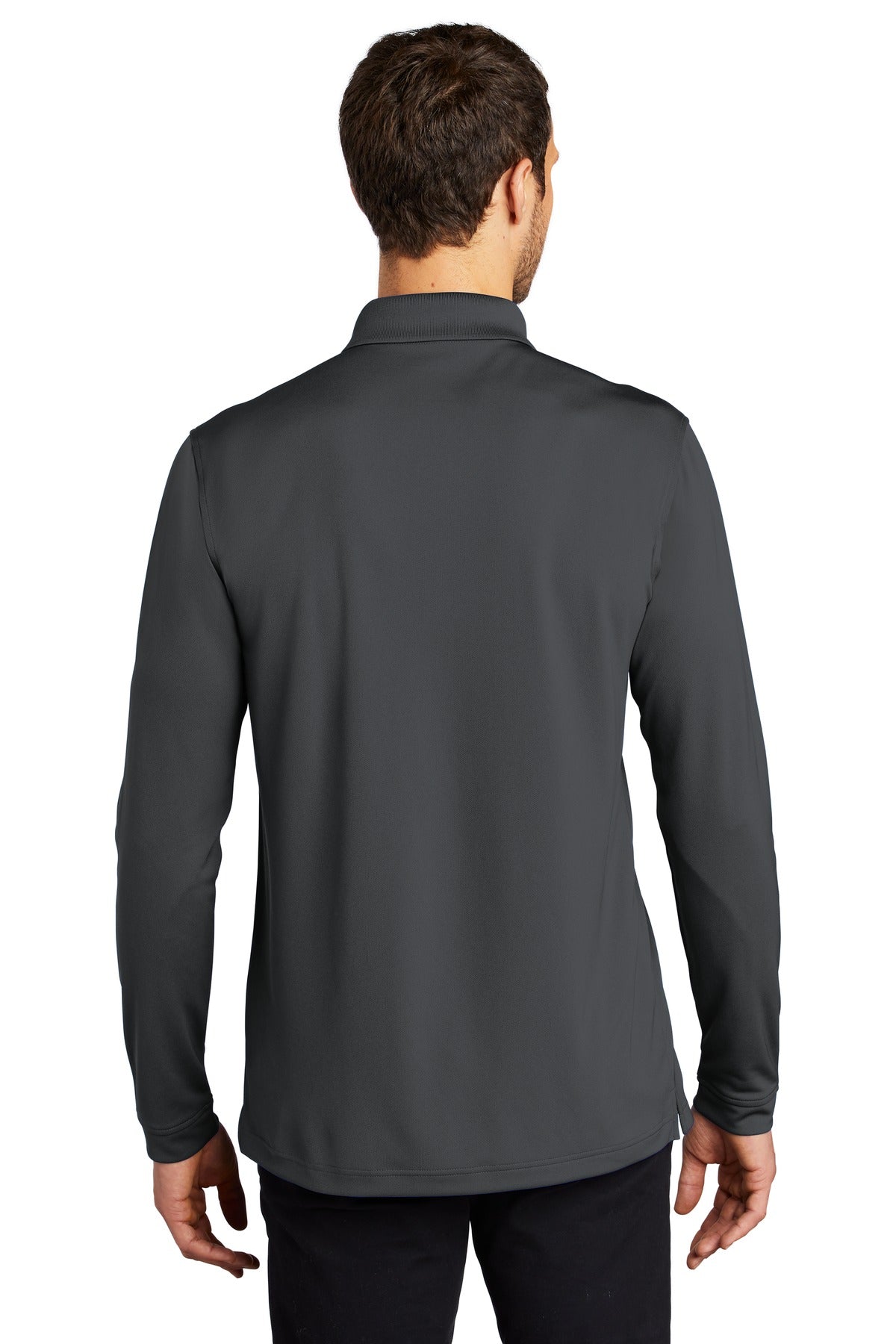 Port Authority Men's Dry Zone UV Micro-Mesh Long Sleeve Polo K110LS Mens Apparel Shirts & Tops