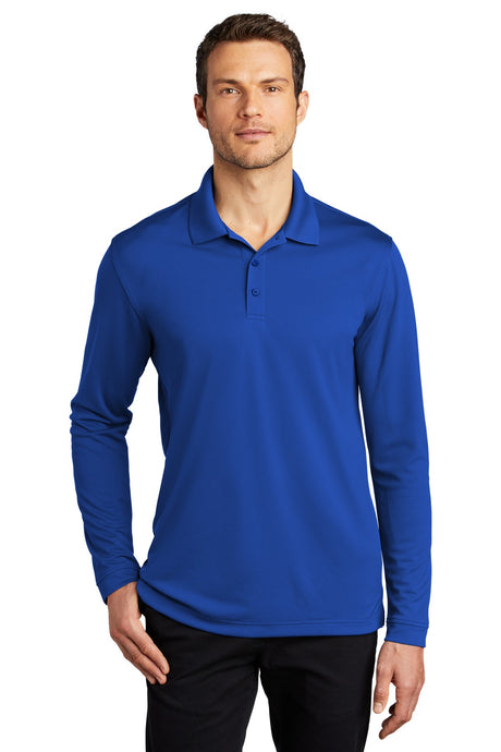 Port Authority Men's Dry Zone UV Micro-Mesh Long Sleeve Polo K110LS Mens Apparel Shirts & Tops