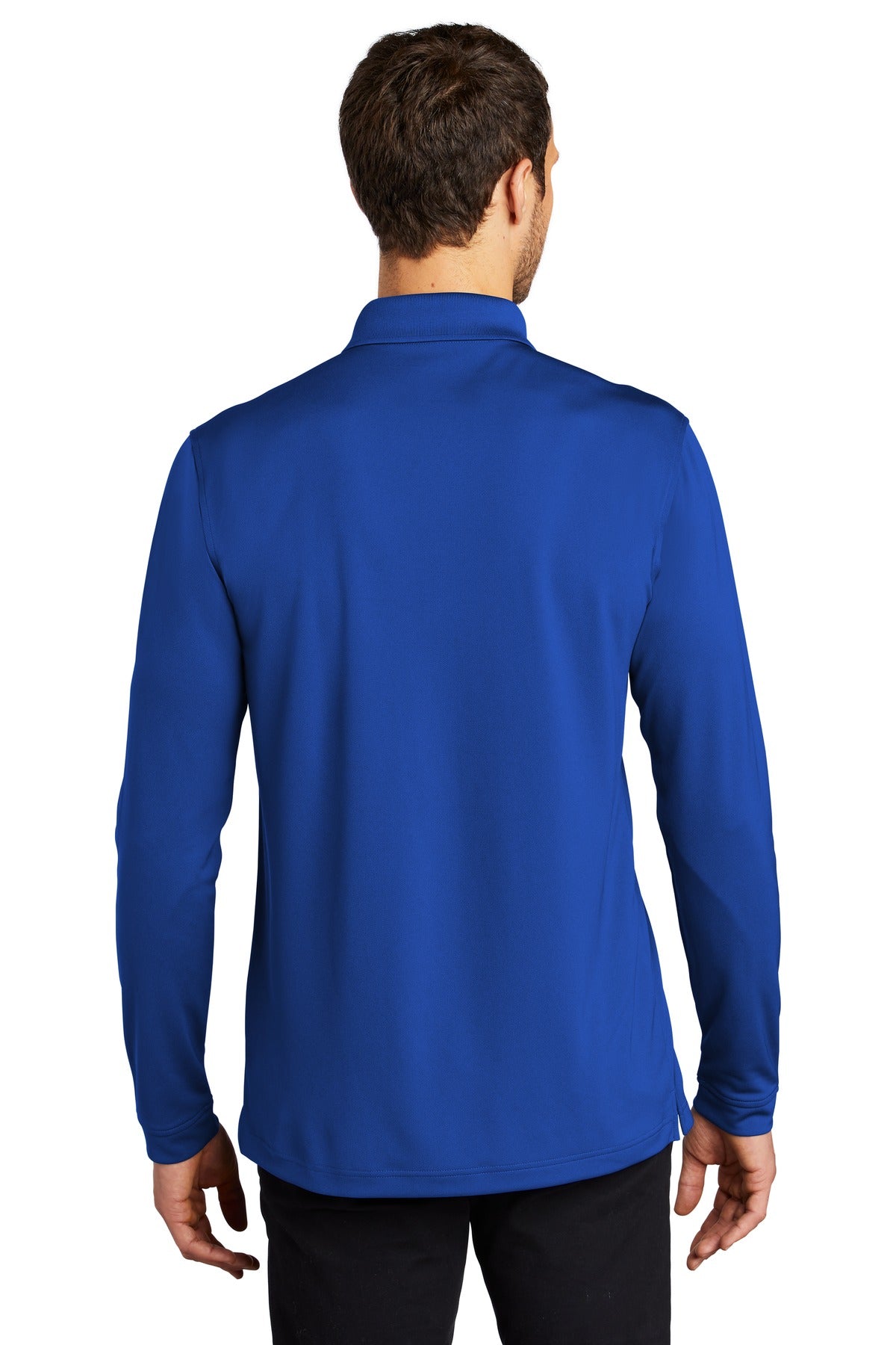 Port Authority Men's Dry Zone UV Micro-Mesh Long Sleeve Polo K110LS Mens Apparel Shirts & Tops