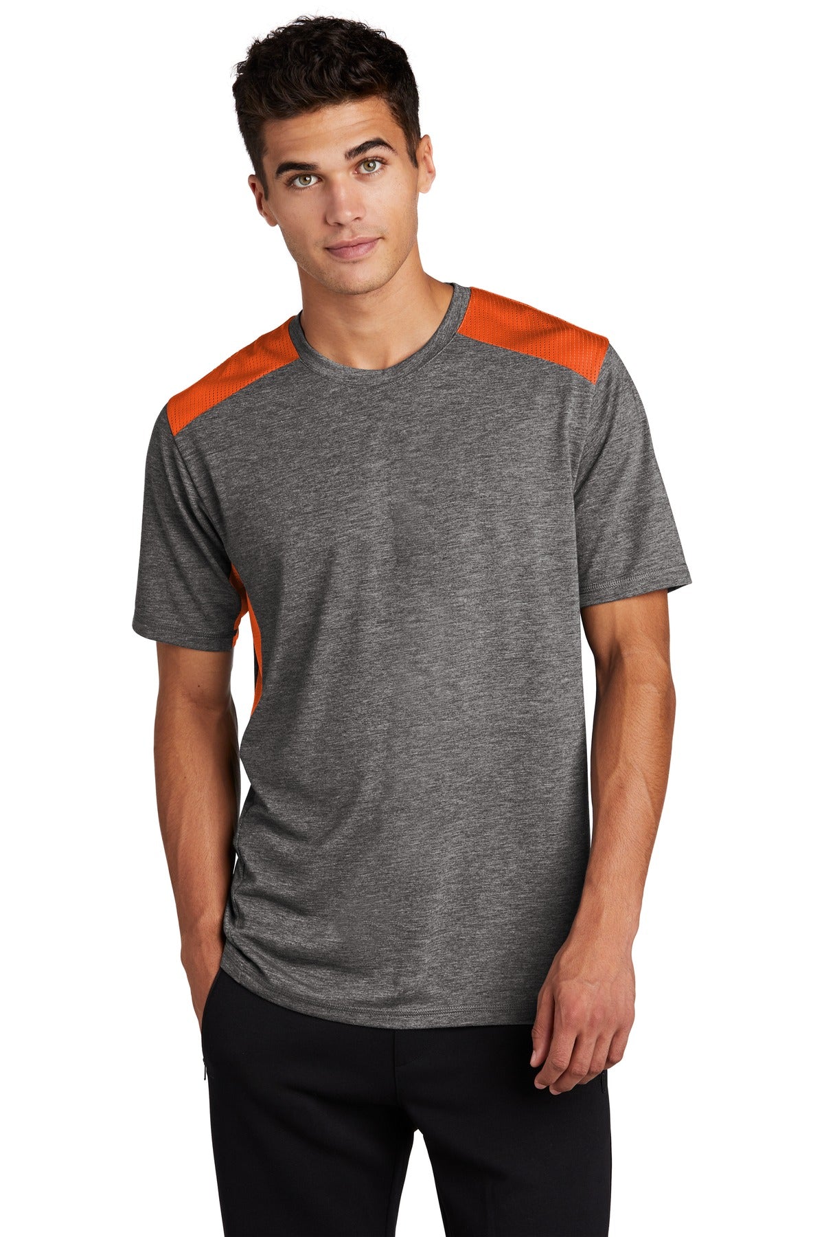 Sport-Tek Men's PosiCharge Tri-Blend Wicking Draft Tee Mens Apparel Shirts & Tops