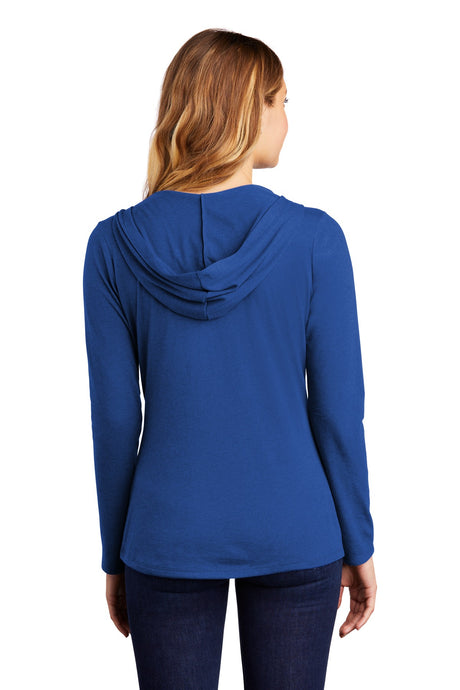 District Women's Perfect Tri Long Sleeve Hoodie. DM139L District