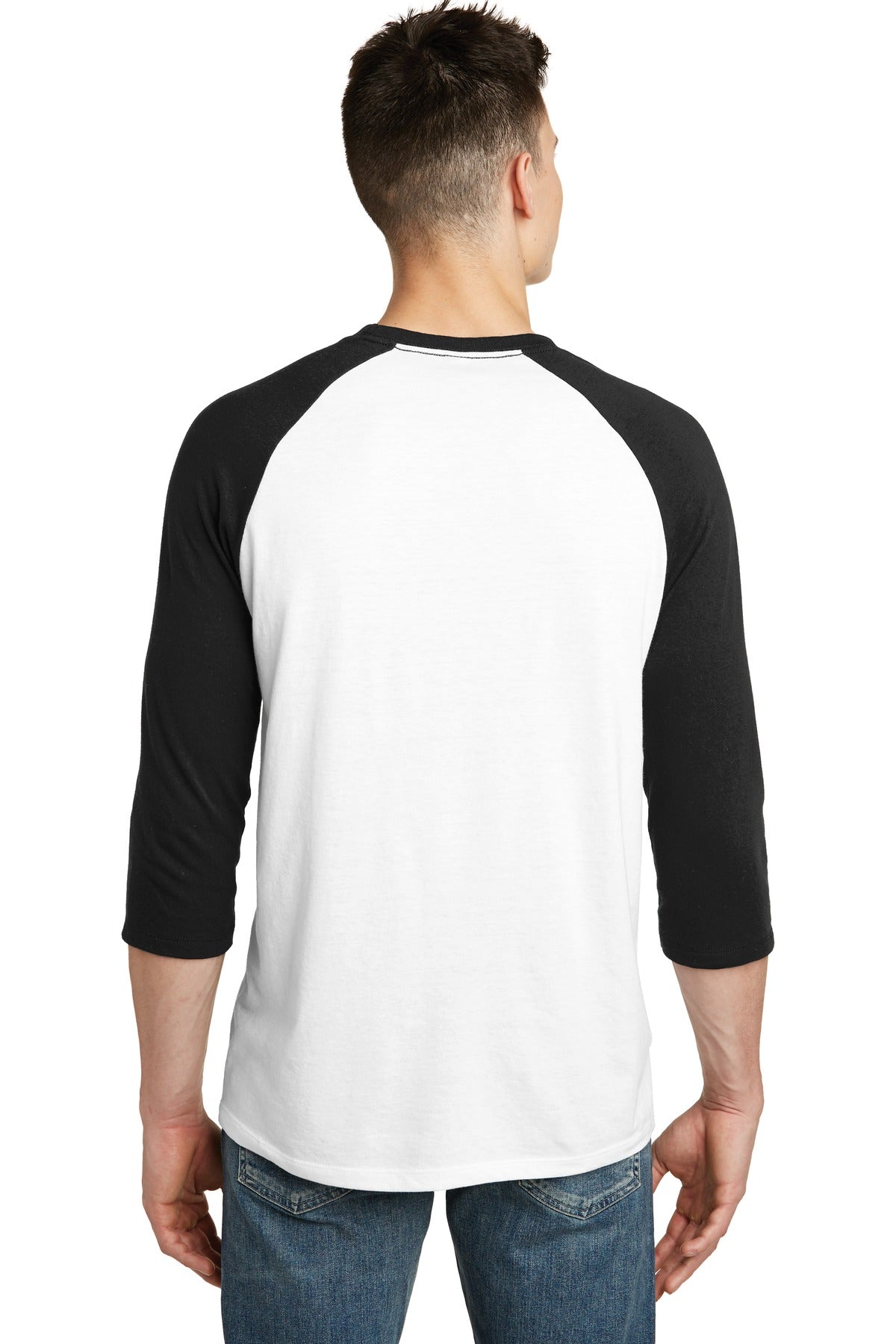 District Men's Very Important Tee 3/4-Sleeve Raglan. DT6210 Mens Apparel Shirts & Tops
