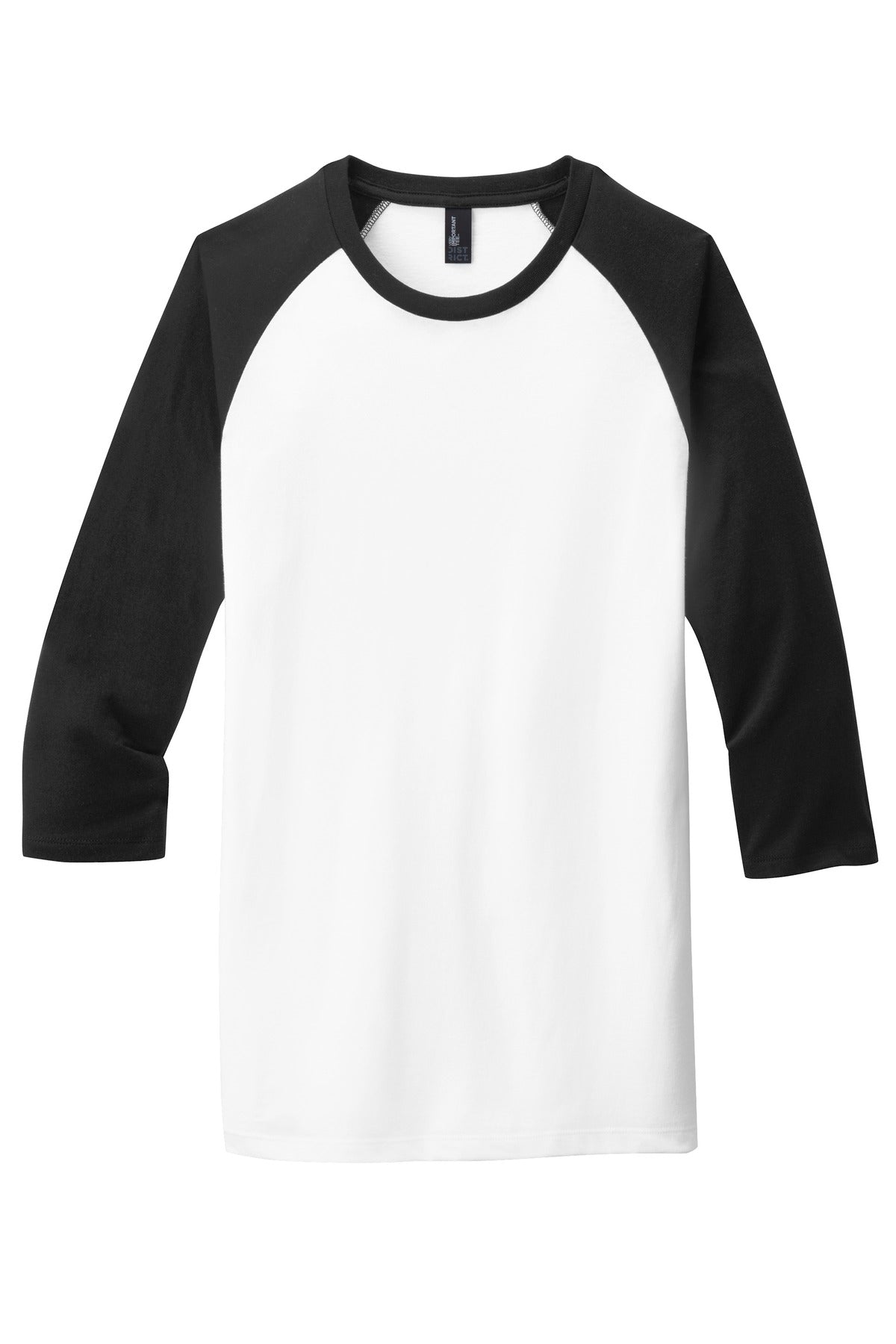 District Men's Very Important Tee 3/4-Sleeve Raglan. DT6210 Mens Apparel Shirts & Tops