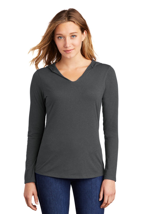 District Women's Perfect Tri Long Sleeve Hoodie. DM139L District