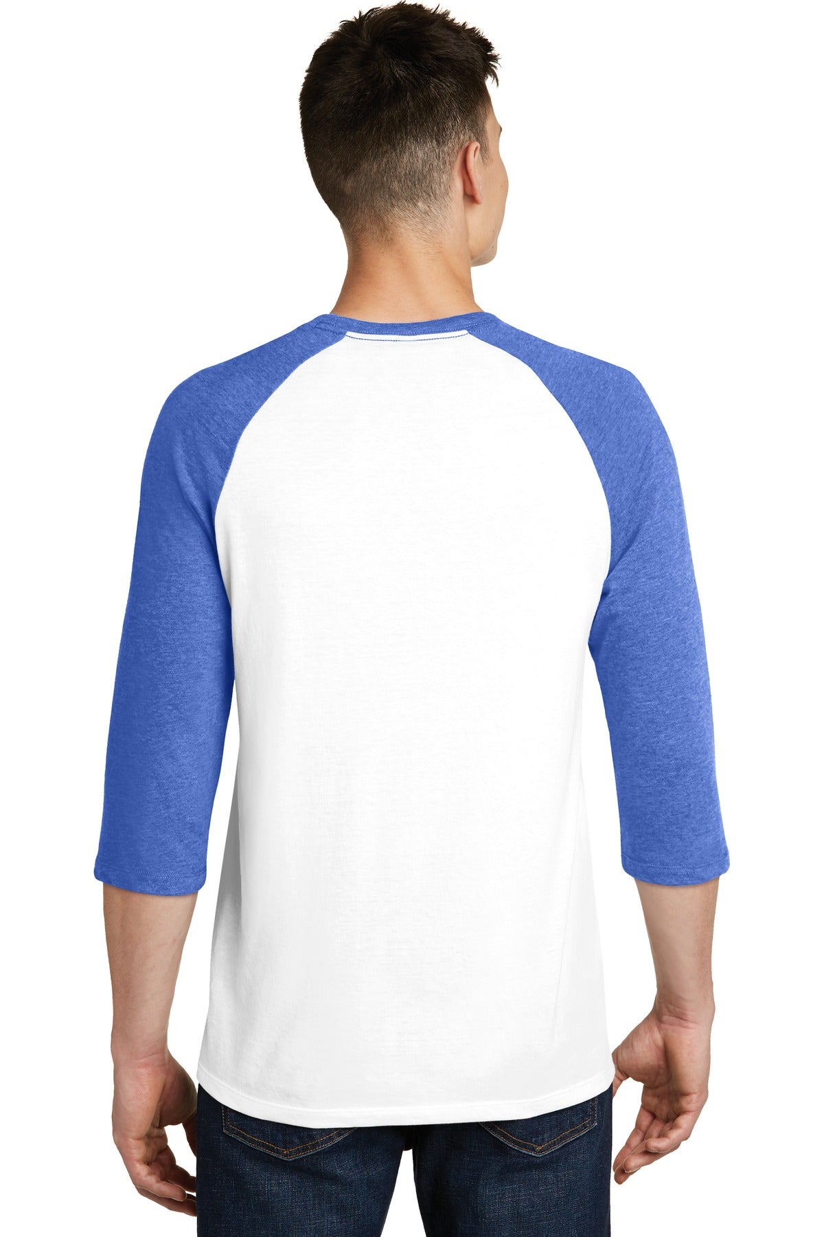 District Men's Very Important Tee 3/4-Sleeve Raglan. DT6210 Mens Apparel Shirts & Tops