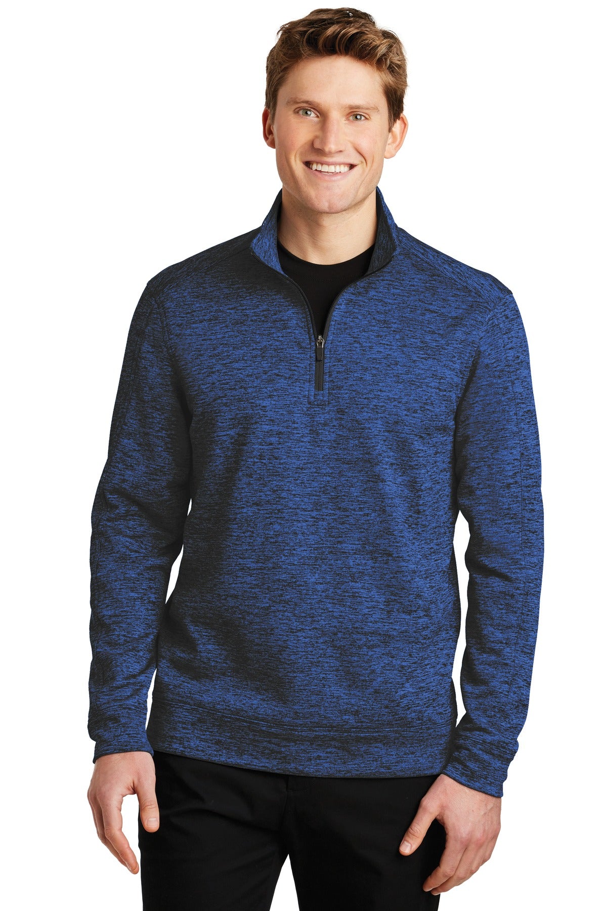 Sport-Tek Men's PosiCharge Electric Heather Fleece 1/4-Zip Pullover Mens Apparel Sweatshirts & Fleece