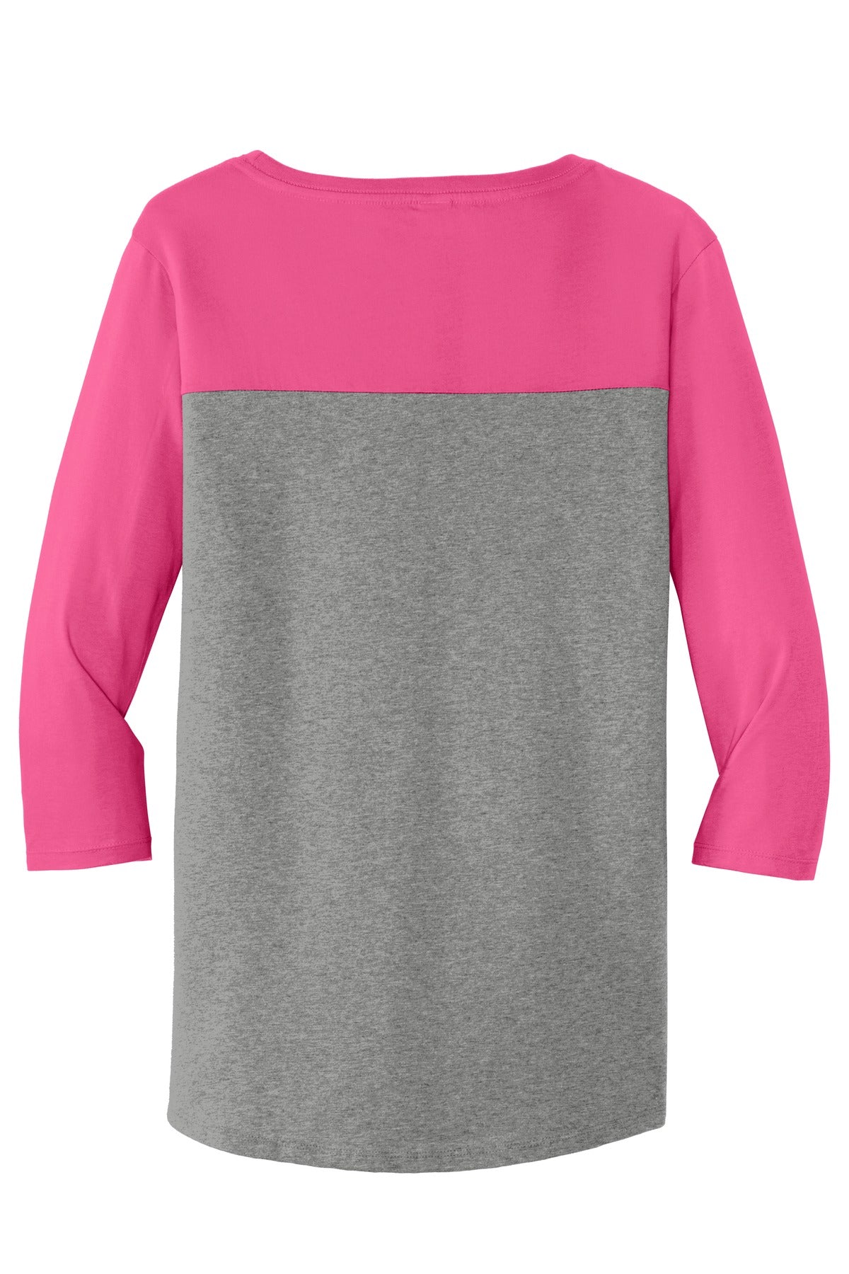 District Women's Rally 3/4-Sleeve Tee. DT2700 Womens Apparel Shirts & Tops