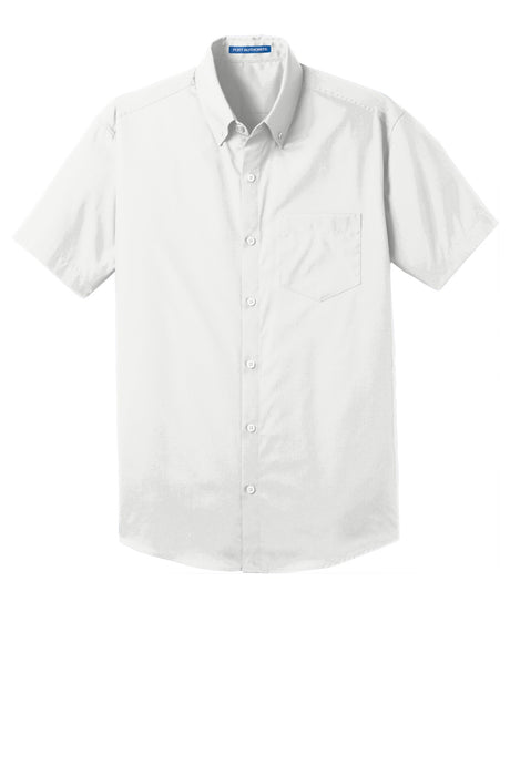 Port Authority Men's Short Sleeve Carefree Poplin Shirt. W101 Mens Apparel Shirts & Tops