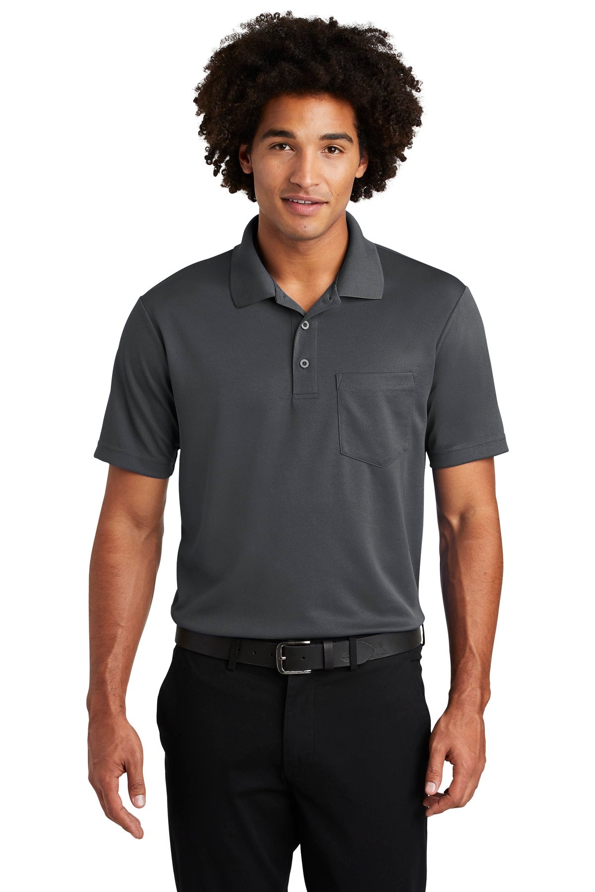 Sport-Tek Men's PosiCharge RacerMesh Pocket Polo Mens Apparel Shirts & Tops