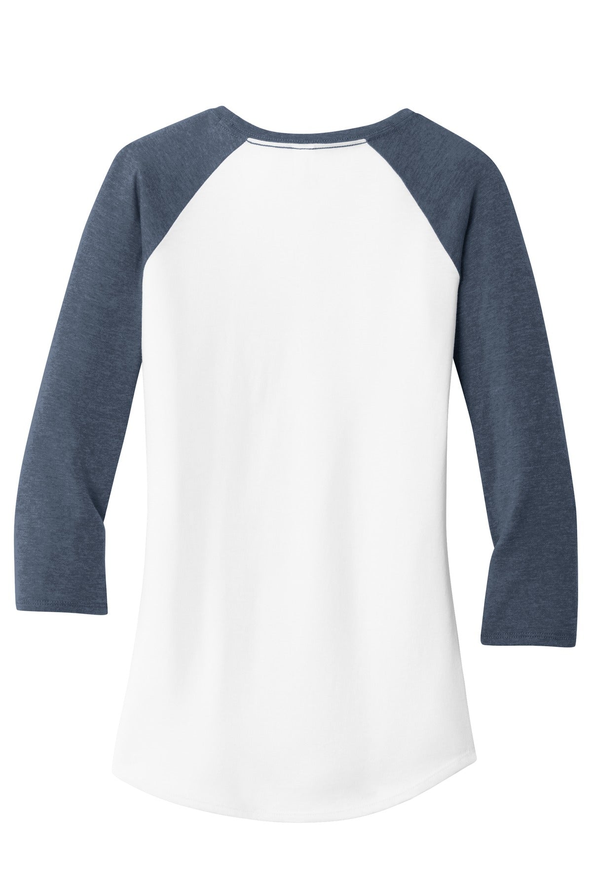 District Women's Fitted Very Important Tee 3/4-Sleeve Raglan. DT6211 Womens Apparel Shirts & Tops