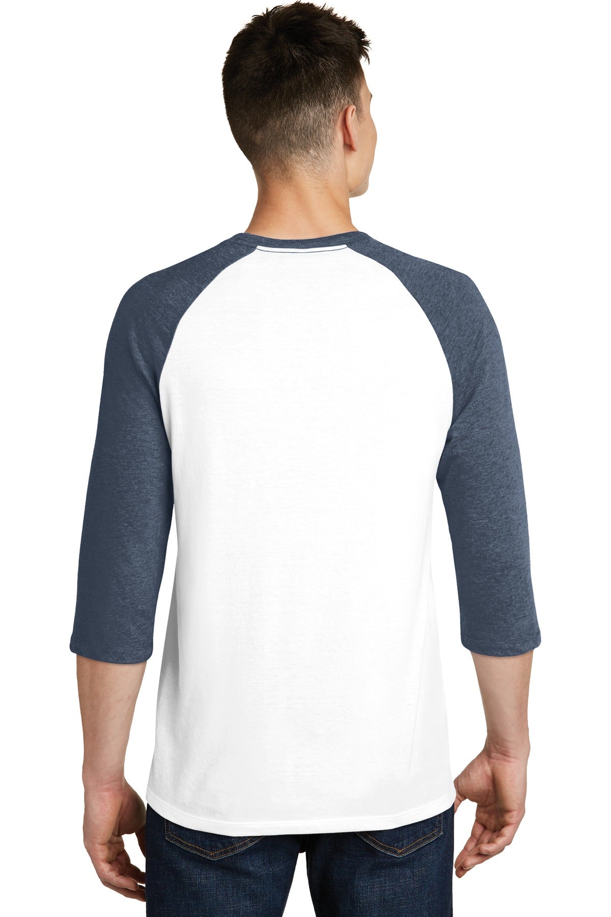 District Men's Very Important Tee 3/4-Sleeve Raglan. DT6210 Mens Apparel Shirts & Tops
