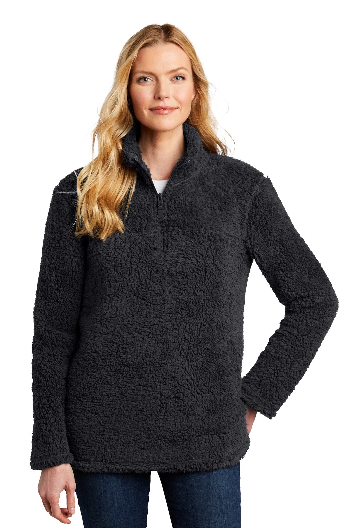 Port Authority Women's Cozy 1/4-Zip Fleece Pullover L130 Womens Apparel Sweatshirts & Fleece