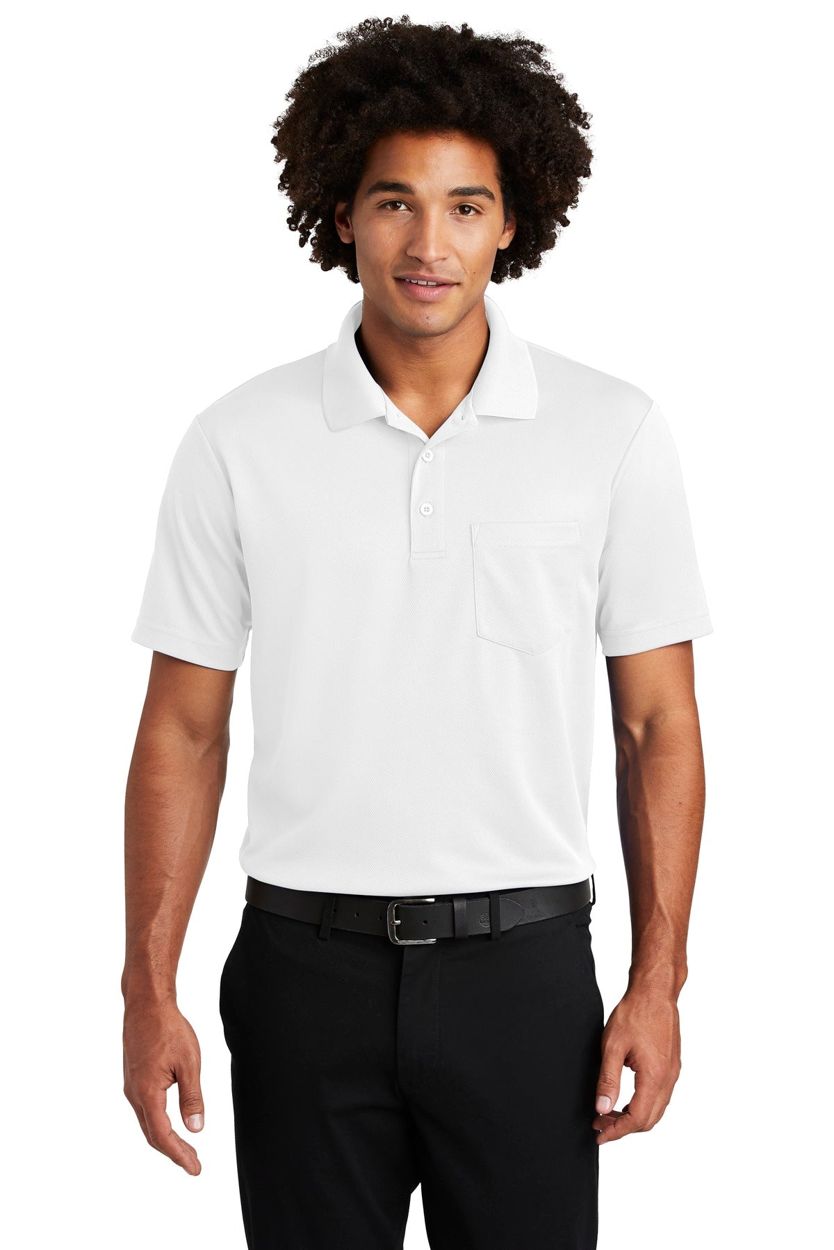 Sport-Tek Men's PosiCharge RacerMesh Pocket Polo Mens Apparel Shirts & Tops