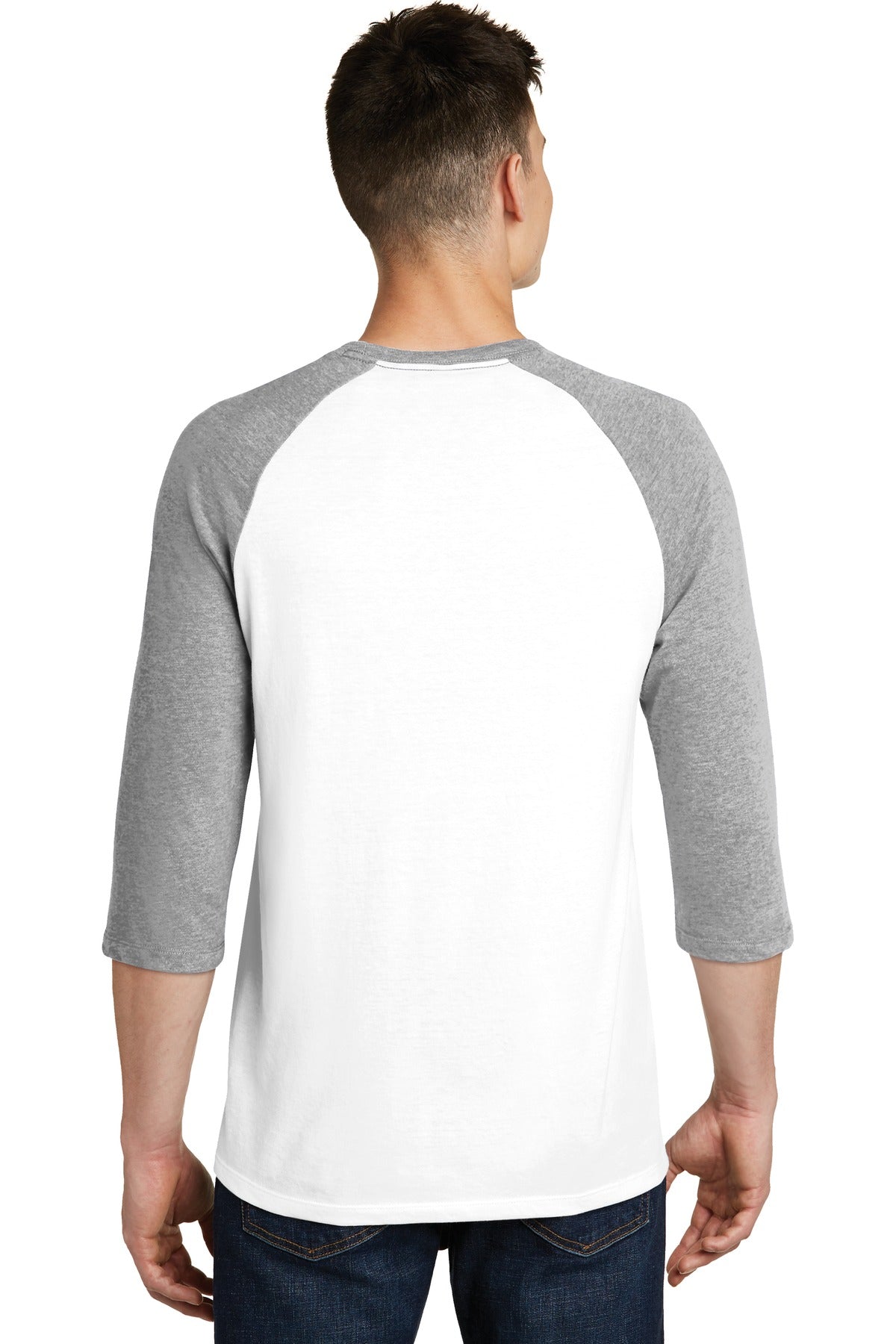 District Men's Very Important Tee 3/4-Sleeve Raglan. DT6210 Mens Apparel Shirts & Tops