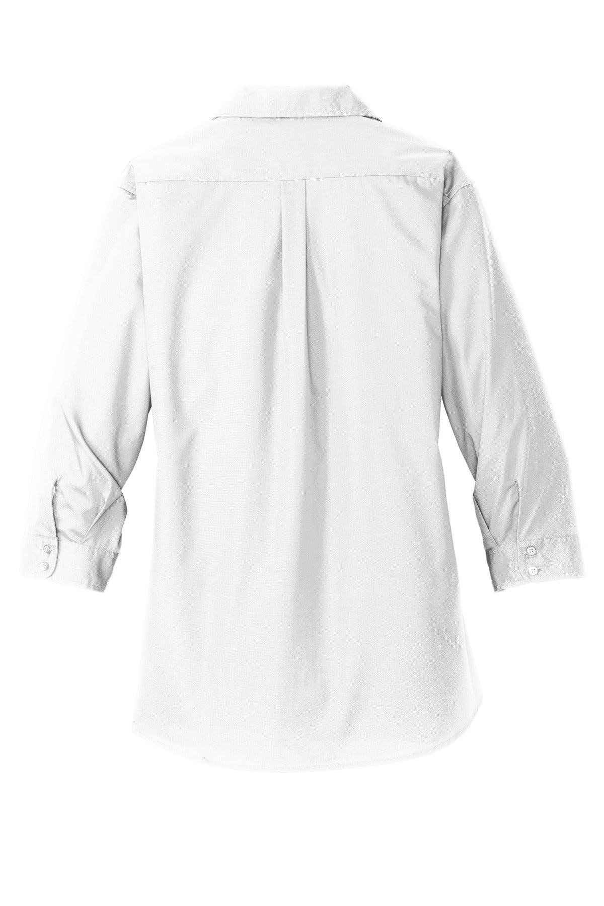 Port Authority Ladies 3/4-Sleeve Carefree Poplin Shirt. LW102