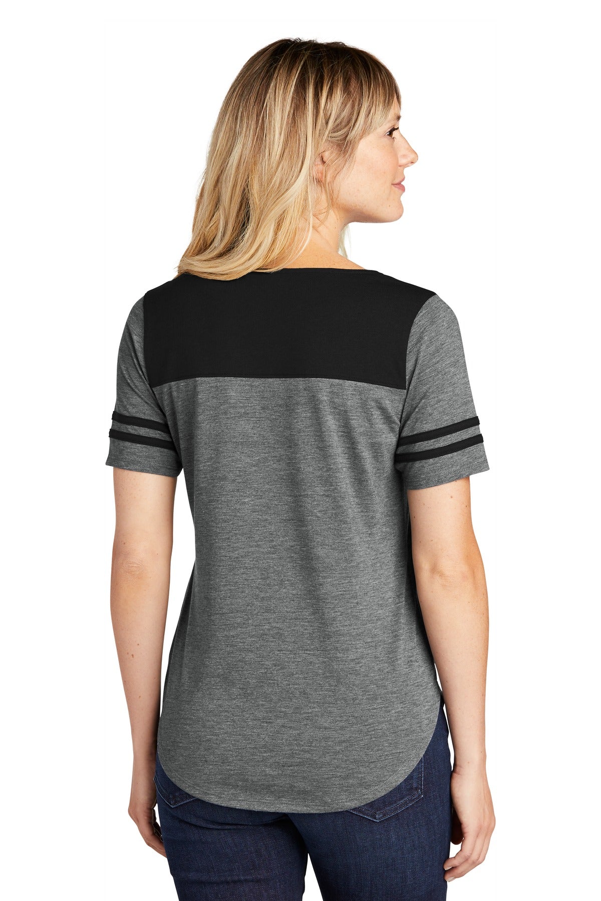 Sport-Tek Women's PosiCharge Tri-Blend Wicking Fan Tee LST403 Womens Apparel Shirts & Tops