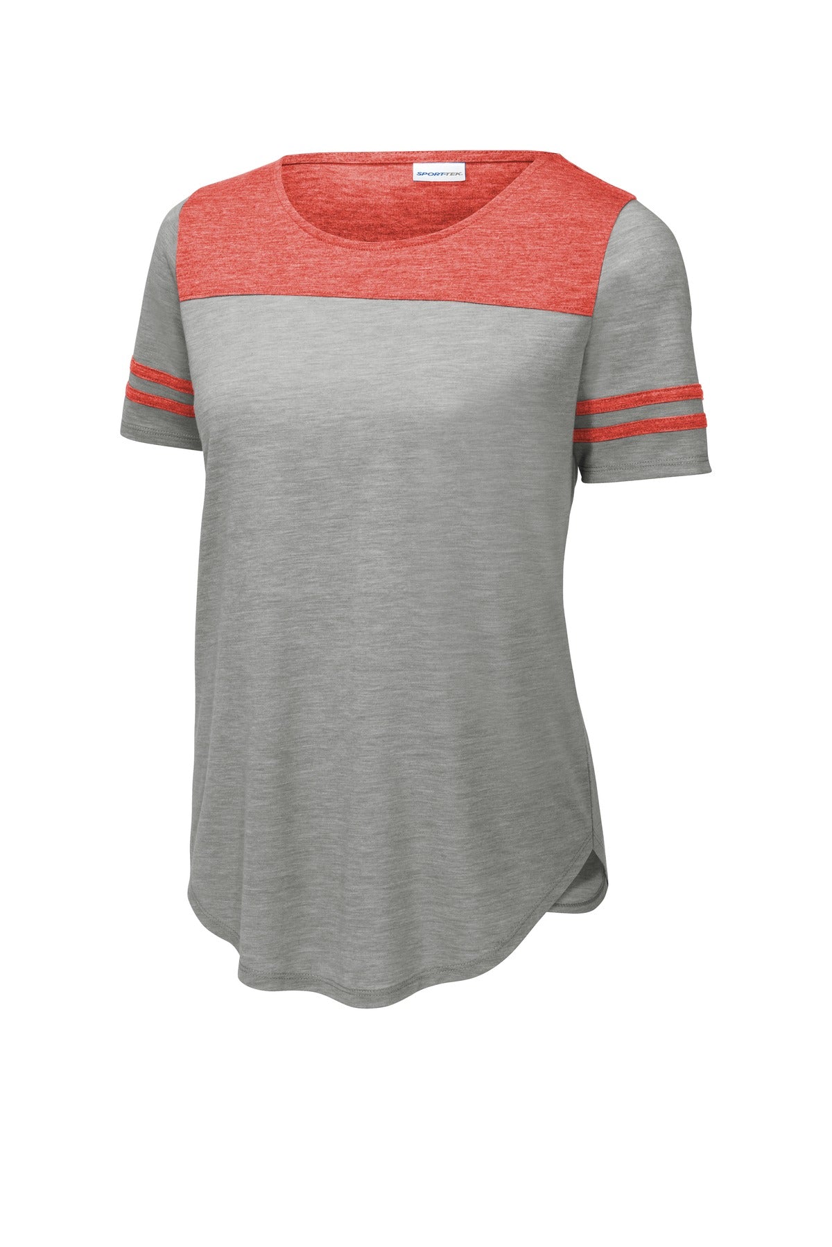 Sport-Tek Women's PosiCharge Tri-Blend Wicking Fan Tee LST403 Womens Apparel Shirts & Tops