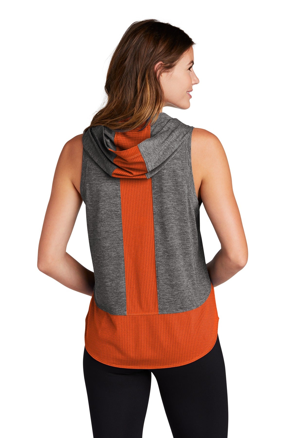 Sport-Tek Women's PosiCharge Tri-Blend Wicking Draft Hoodie Tank LST410 Womens Apparel Shirts & Tops