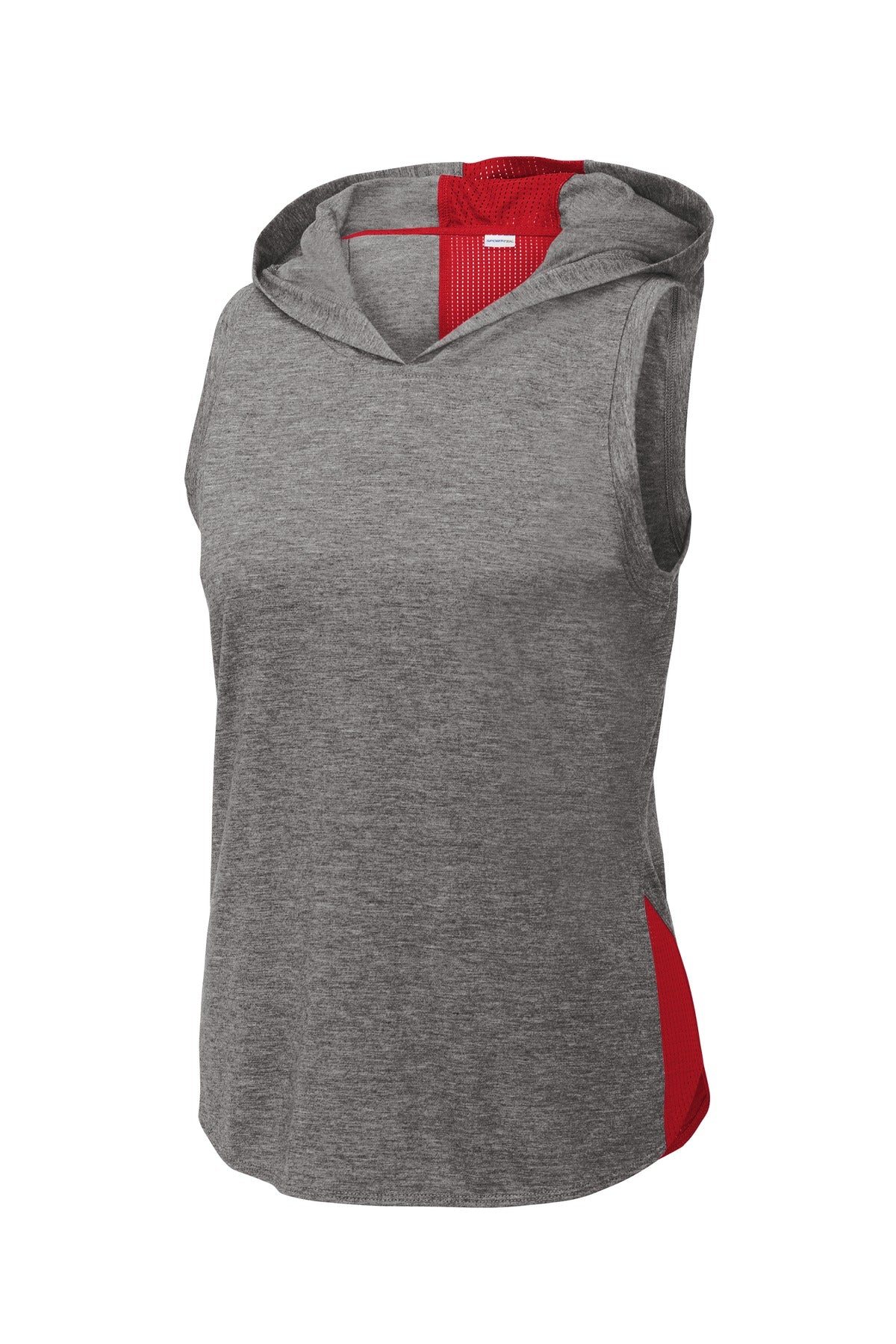 Sport-Tek Women's PosiCharge Tri-Blend Wicking Draft Hoodie Tank LST410 Womens Apparel Shirts & Tops
