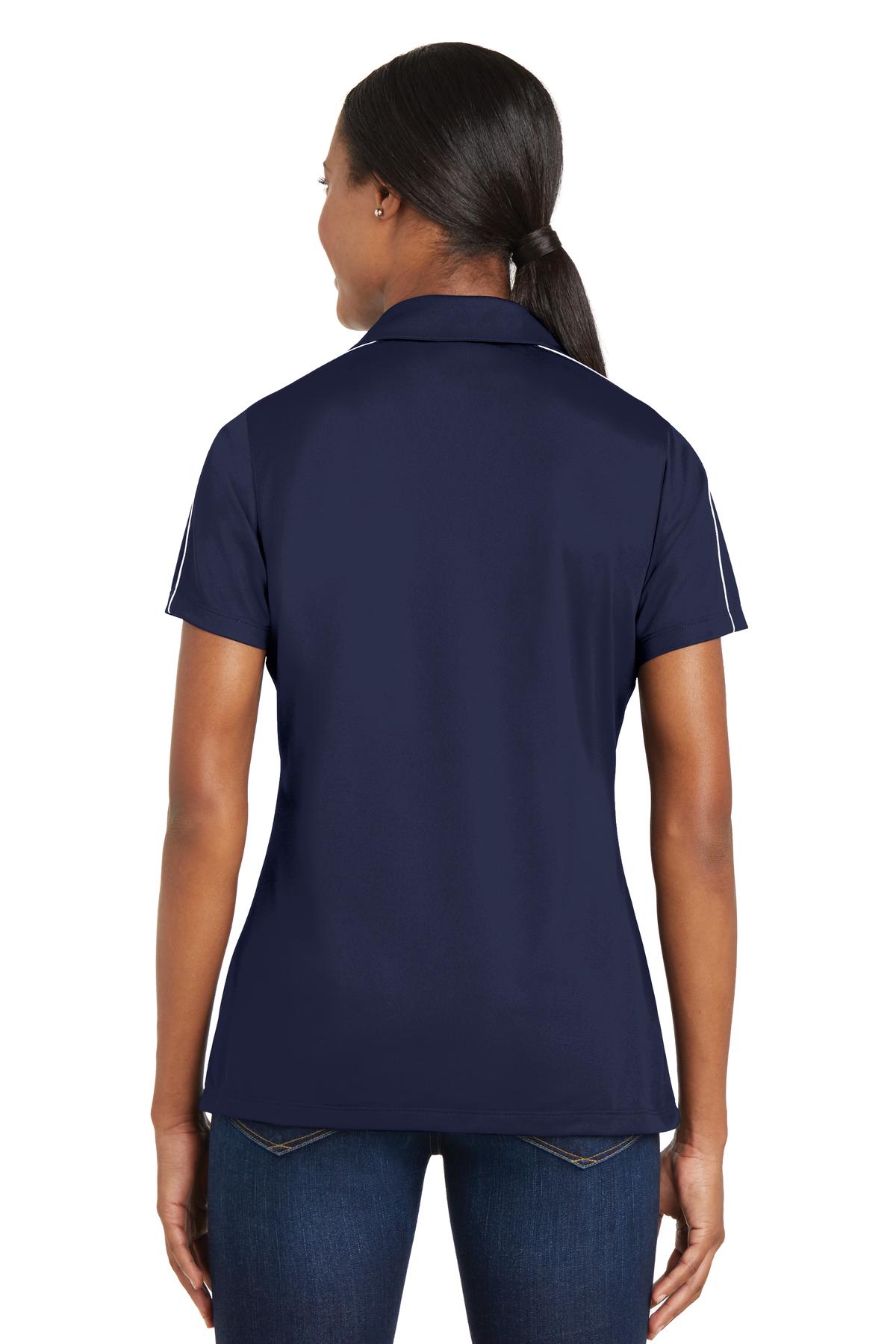 Sport-Tek Women's Micropique Sport-Wick Piped Polo LST653 Womens Apparel Shirts & Tops