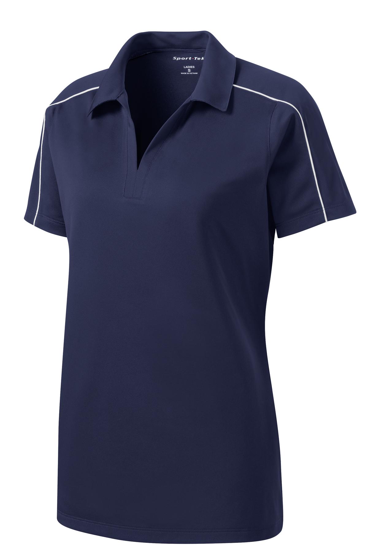 Sport-Tek Women's Micropique Sport-Wick Piped Polo LST653 Womens Apparel Shirts & Tops