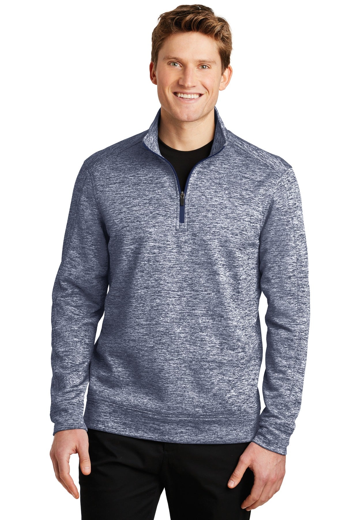 Sport-Tek Men's PosiCharge Electric Heather Fleece 1/4-Zip Pullover Mens Apparel Sweatshirts & Fleece